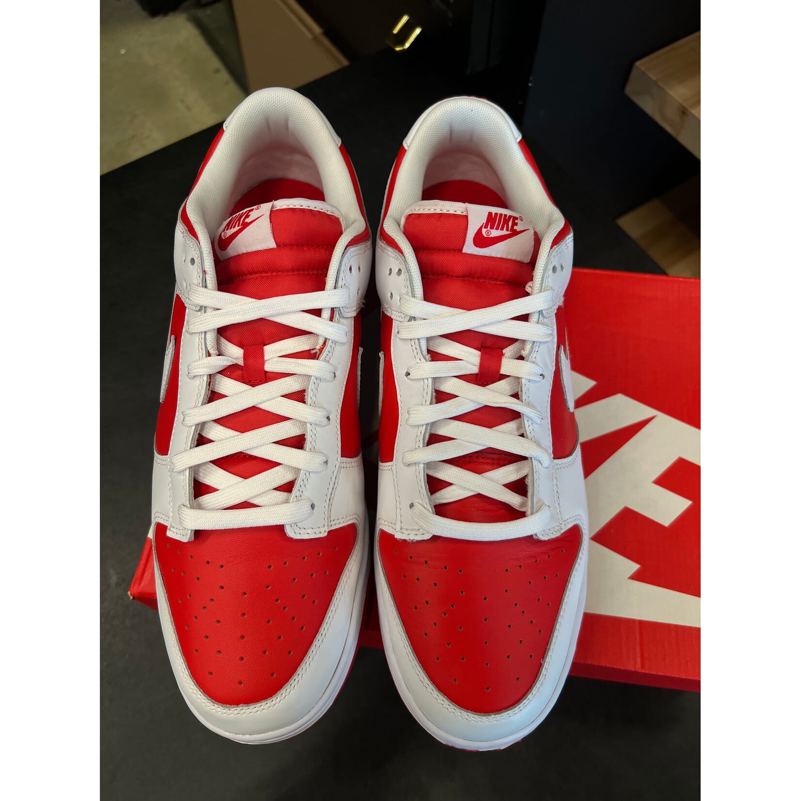 Nike Nike Dunk Low Championship Red Size 13, PREOWNED