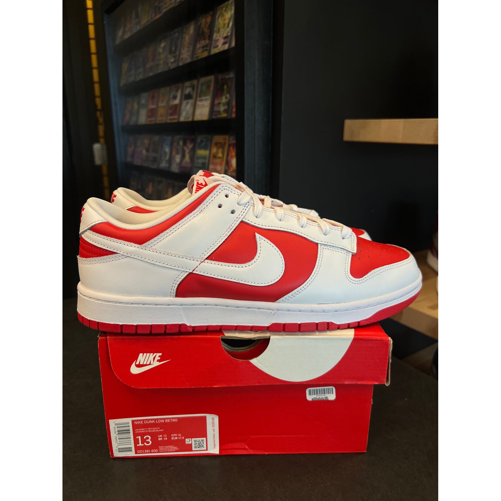 Nike Nike Dunk Low Championship Red Size 13, PREOWNED
