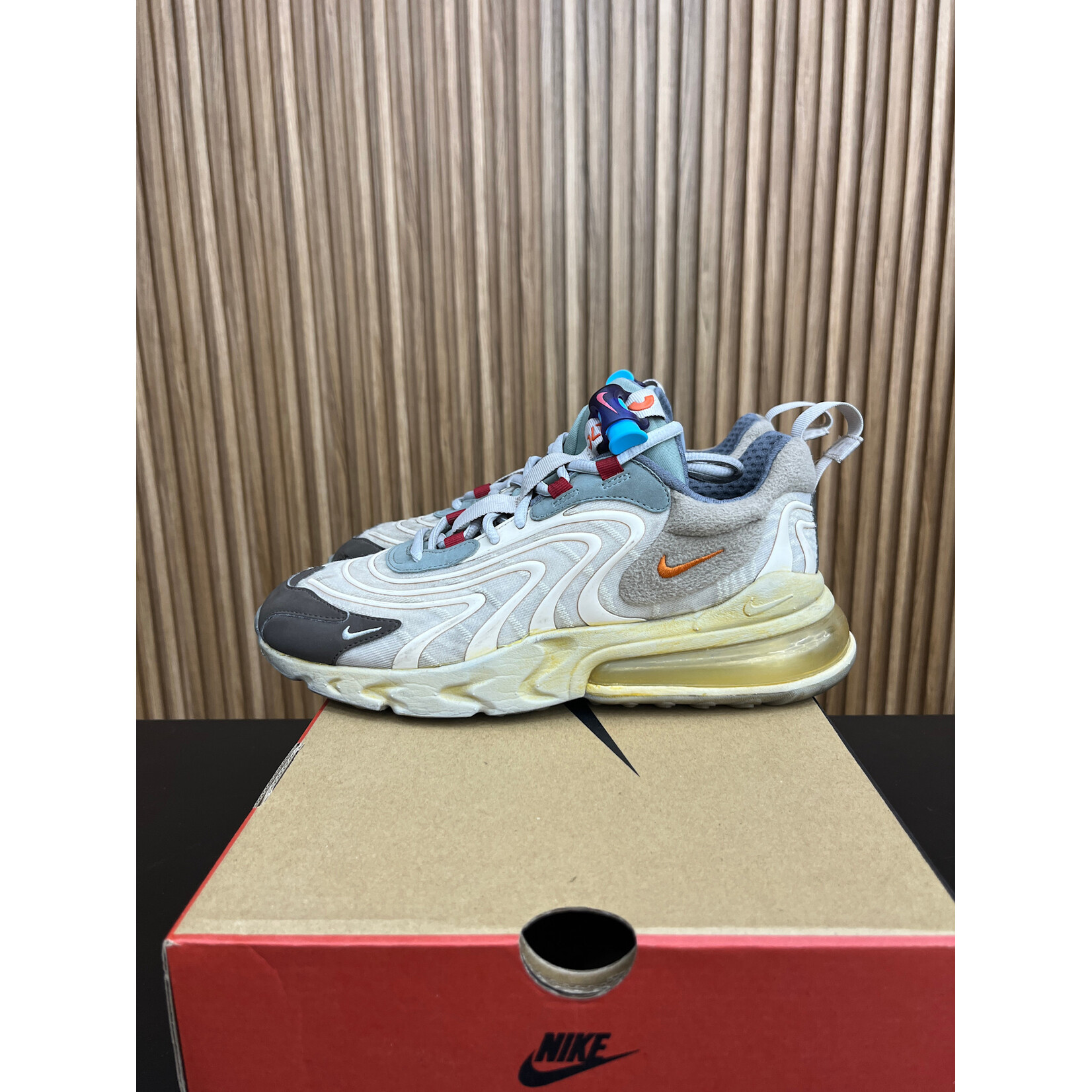 Nike Nike Air Max 270 React ENG Travis Scott Cactus Trails Size 8, PREOWNED