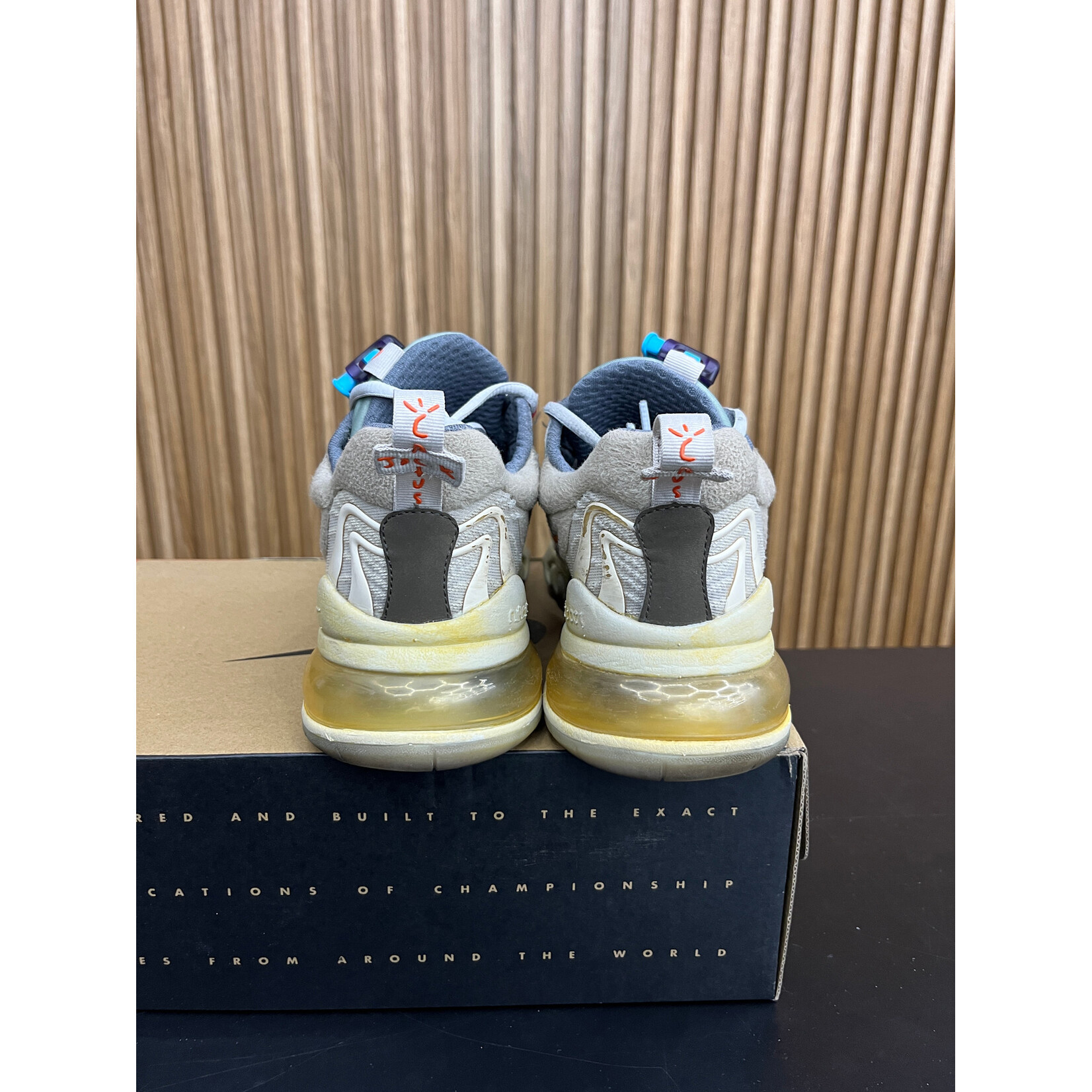 Nike Nike Air Max 270 React ENG Travis Scott Cactus Trails Size 8, PREOWNED