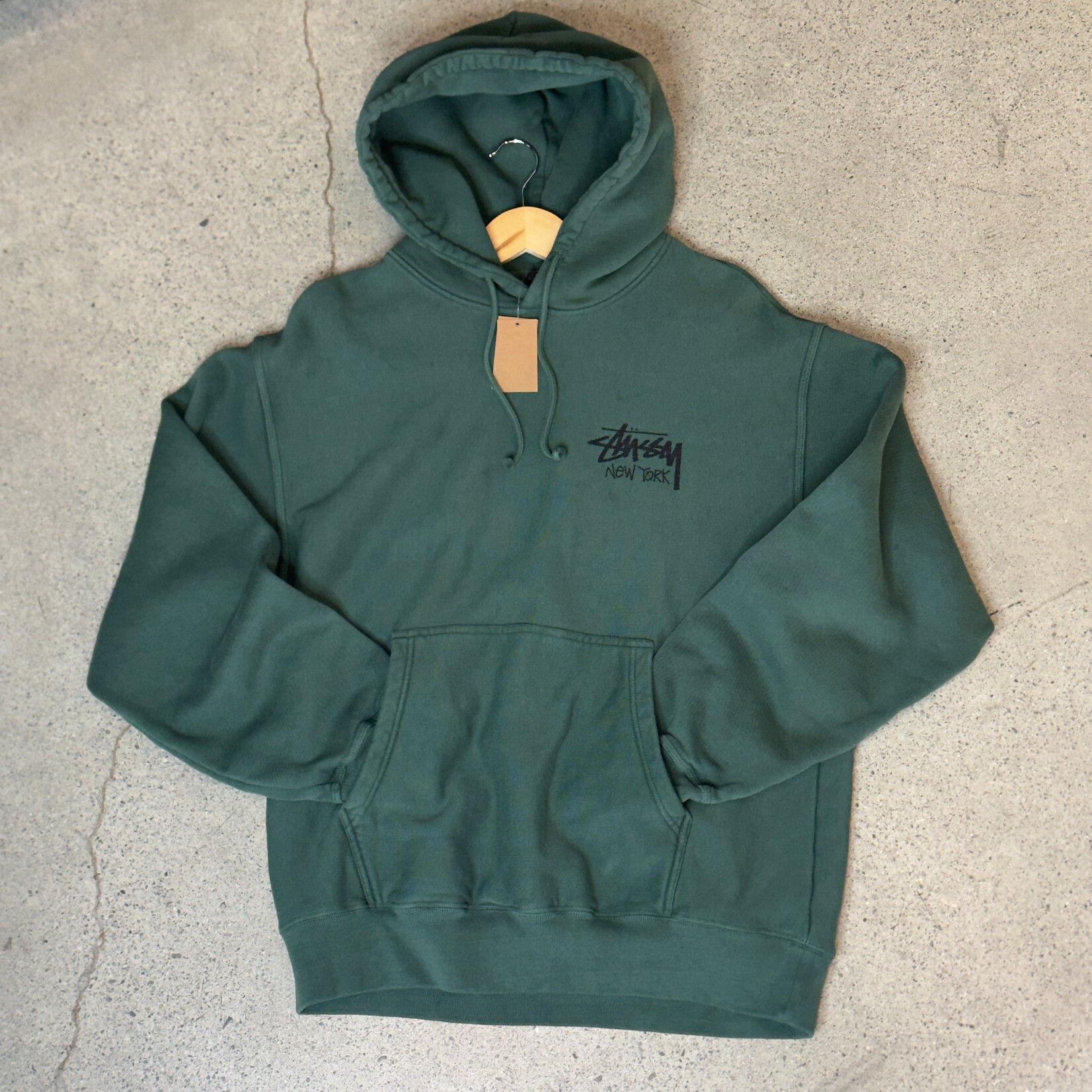 Stussy Stussy Chapter Hoodie New York Green  Size Large, DS BRAND NEW