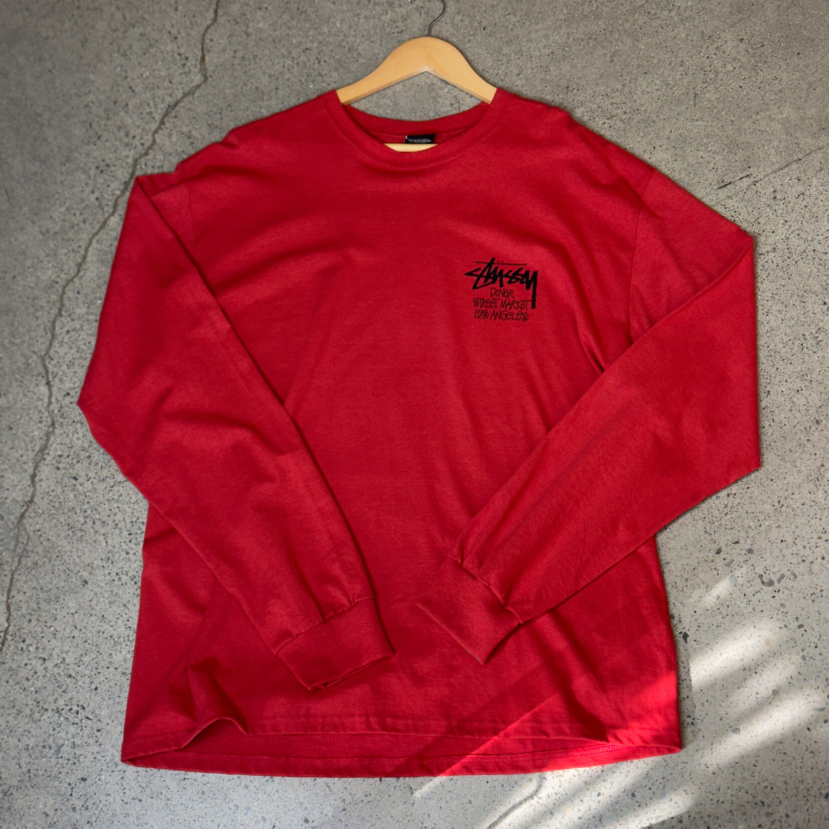 Stussy Stussy Chapter L/S Tee DSM Los Angeles Red Size XLarge, DS BRAND NEW