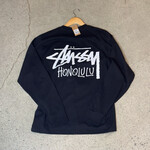 Stussy Stussy Chapter L/S Tee Honolulu Tee Black Size Medium, DS BRAND NEW