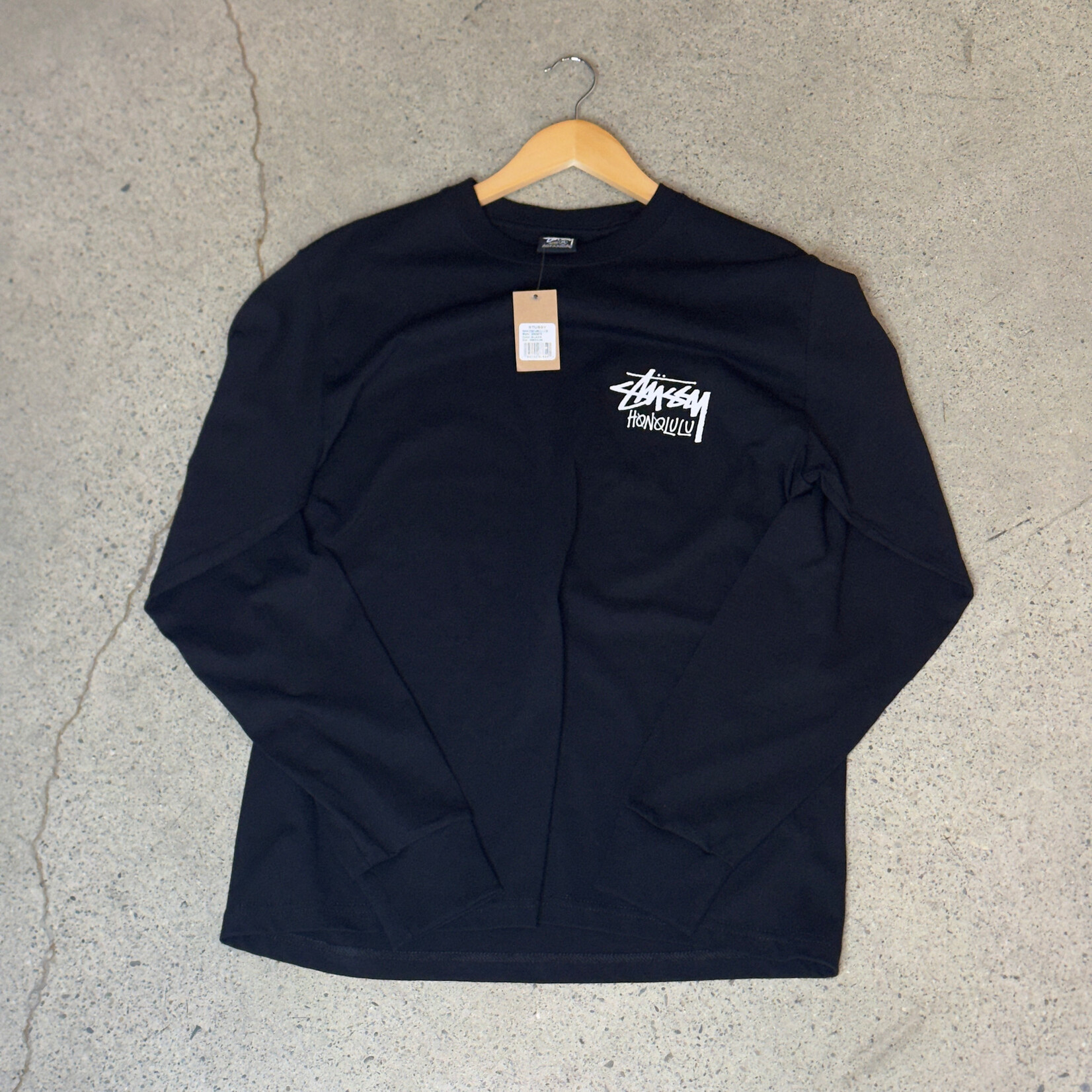 Stussy Stussy Chapter L/S Tee Honolulu Tee Black Size Medium, DS BRAND NEW