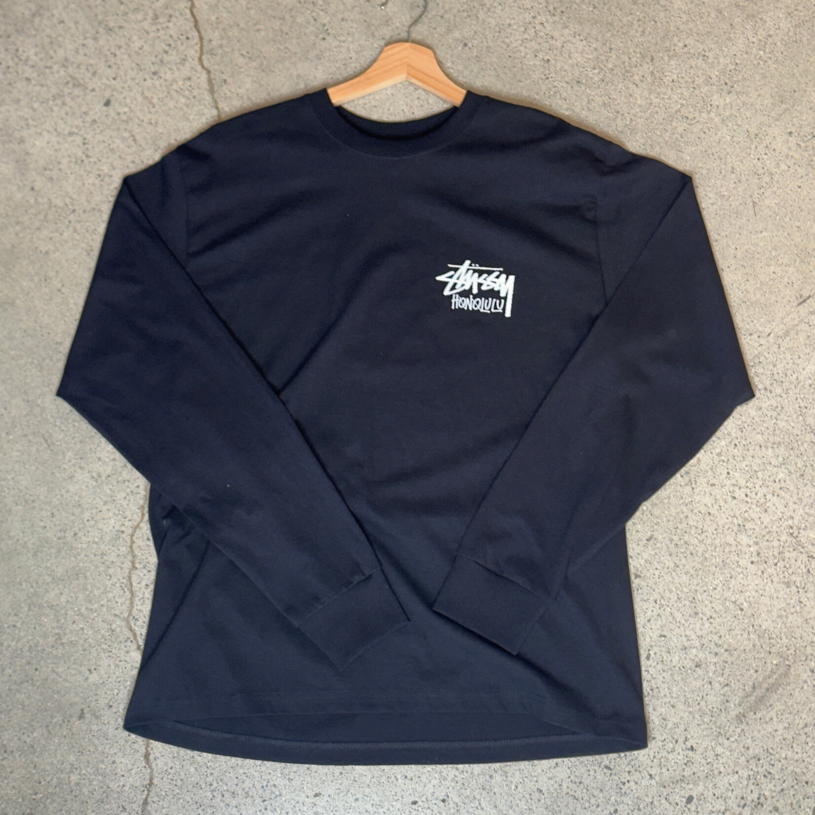 Stussy Stussy Chapter L/S Tee Honolulu Tee Black Size Large, DS BRAND NEW
