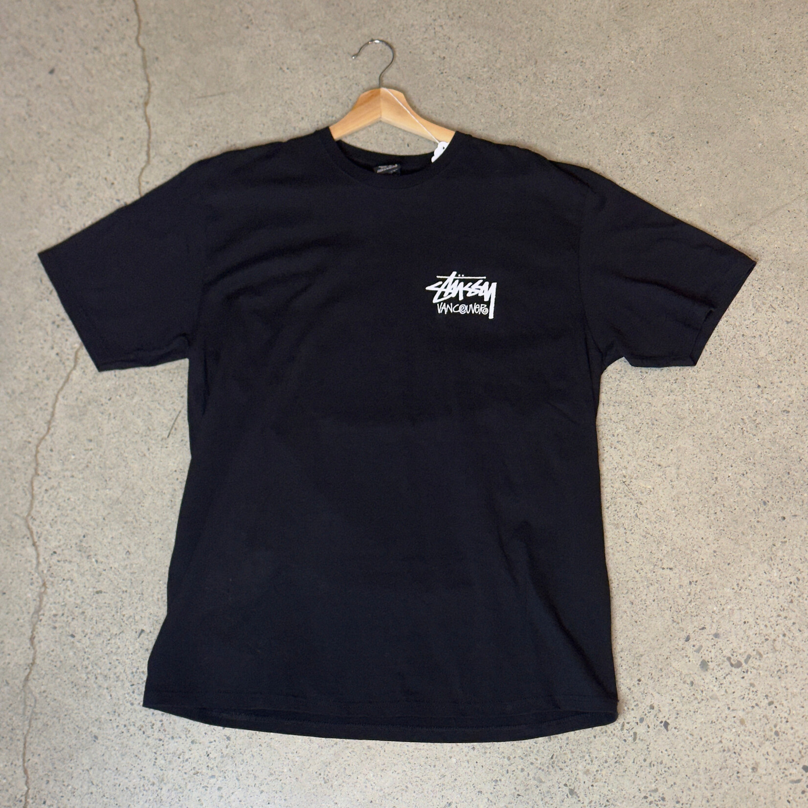 Stussy Stussy Chapter Tee Vancouver Tee Black Size Large, DS BRAND NEW