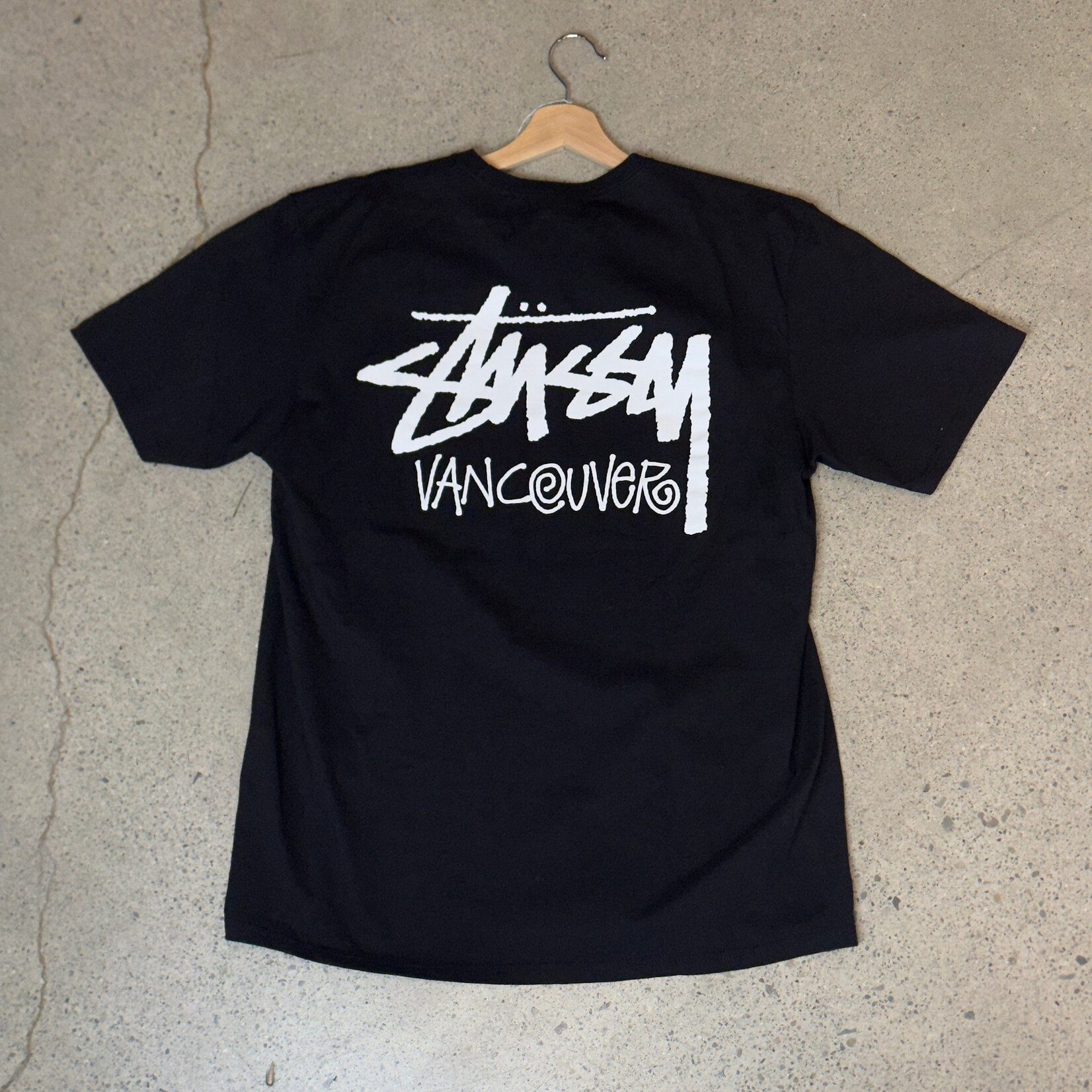Stussy Stussy Chapter Tee Vancouver Tee Black Size Large, DS BRAND NEW