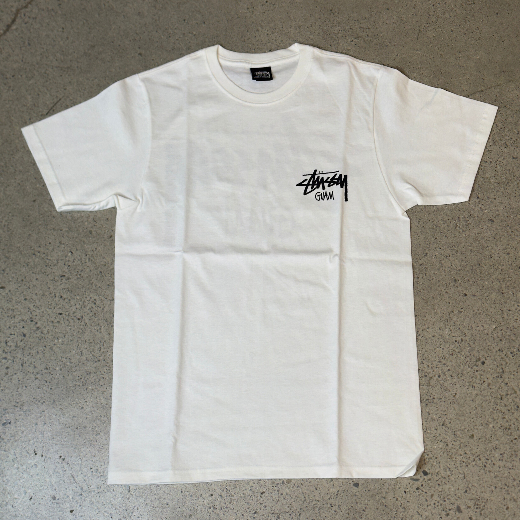 Stussy Stussy Chapter Tee Guam White  Size Small, DS BRAND NEW