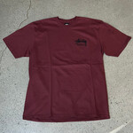 Stussy Stussy Chapter Tee Honolulu Burgundy Size Large, DS BRAND NEW