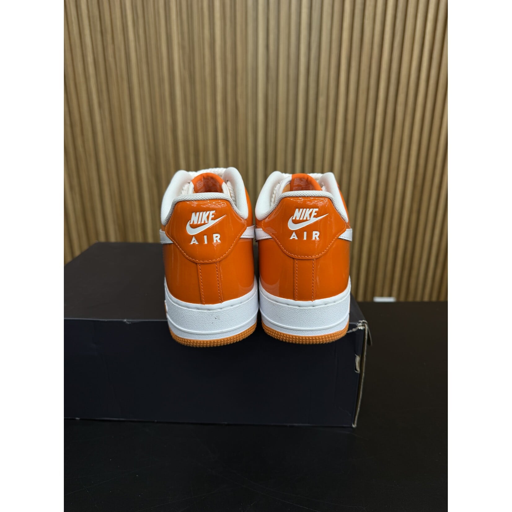 Nike Nike Air Force 1 Low '07 Orange White Patent Size 12.5, PREOWNED