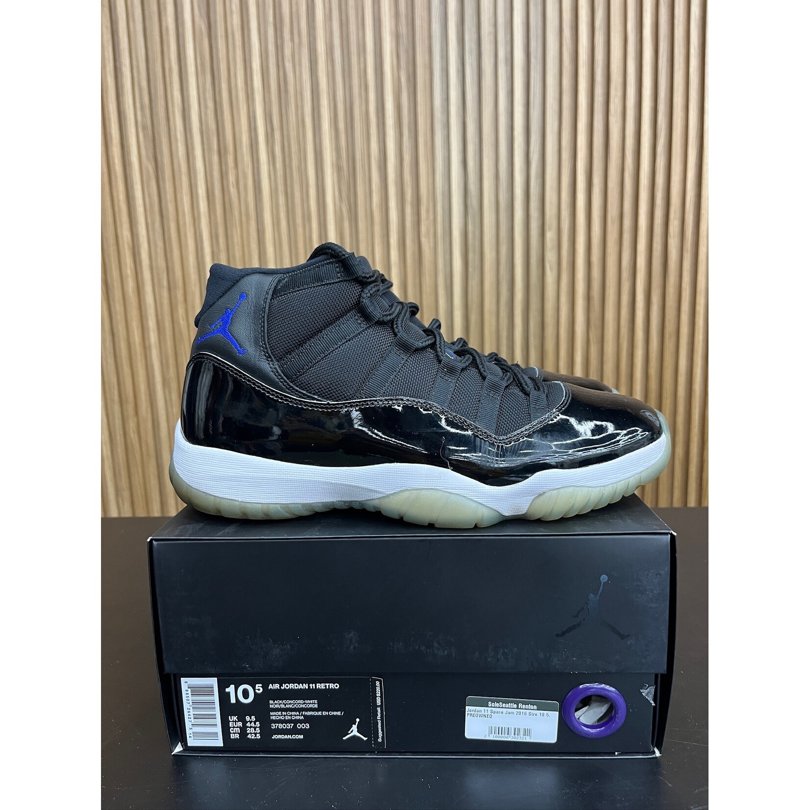Jordan Jordan 11 Retro Space Jam (2016) Size 10.5, PREOWNED