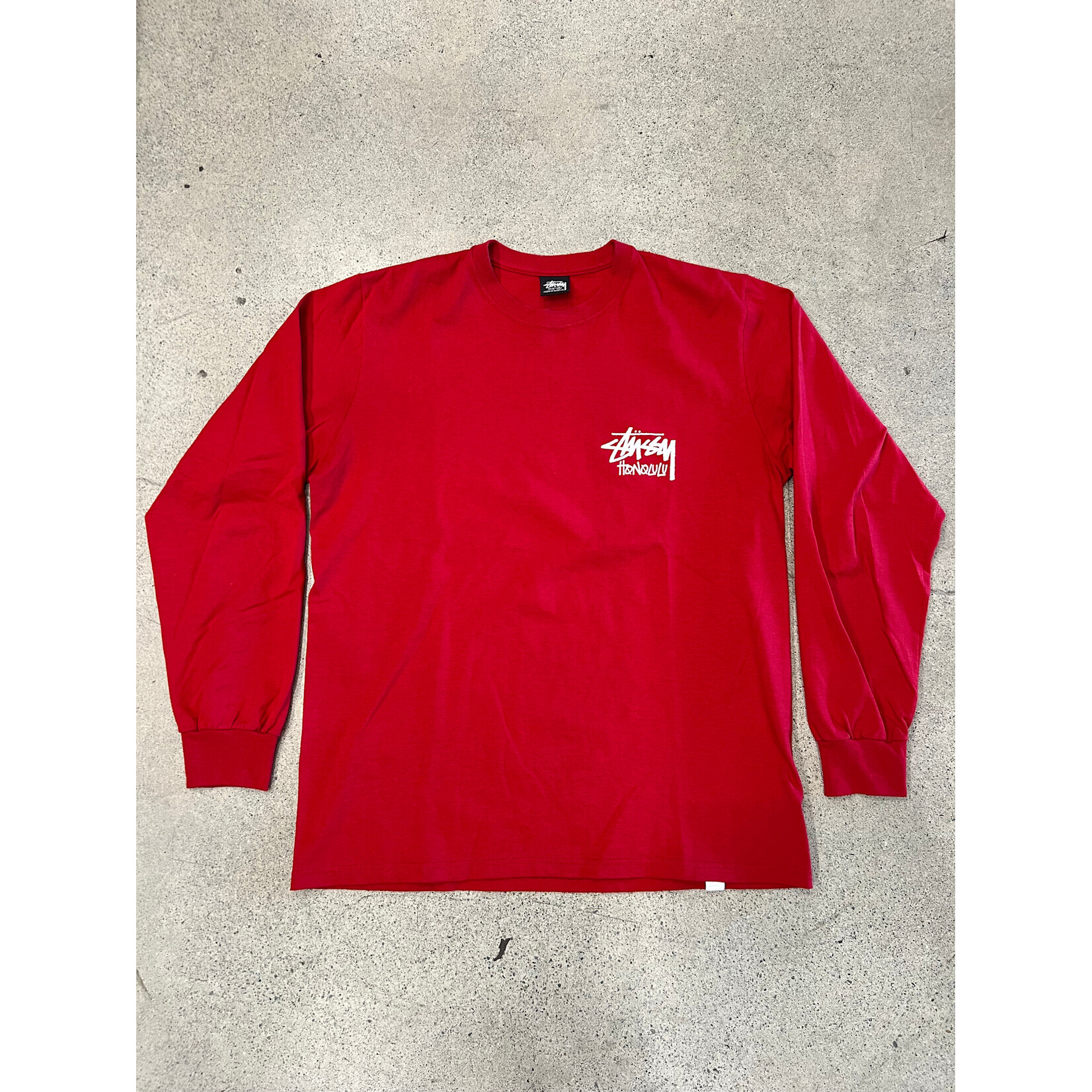 Stussy Stussy Chapter L/S Honolulu Red Size Medium, PREOWNED