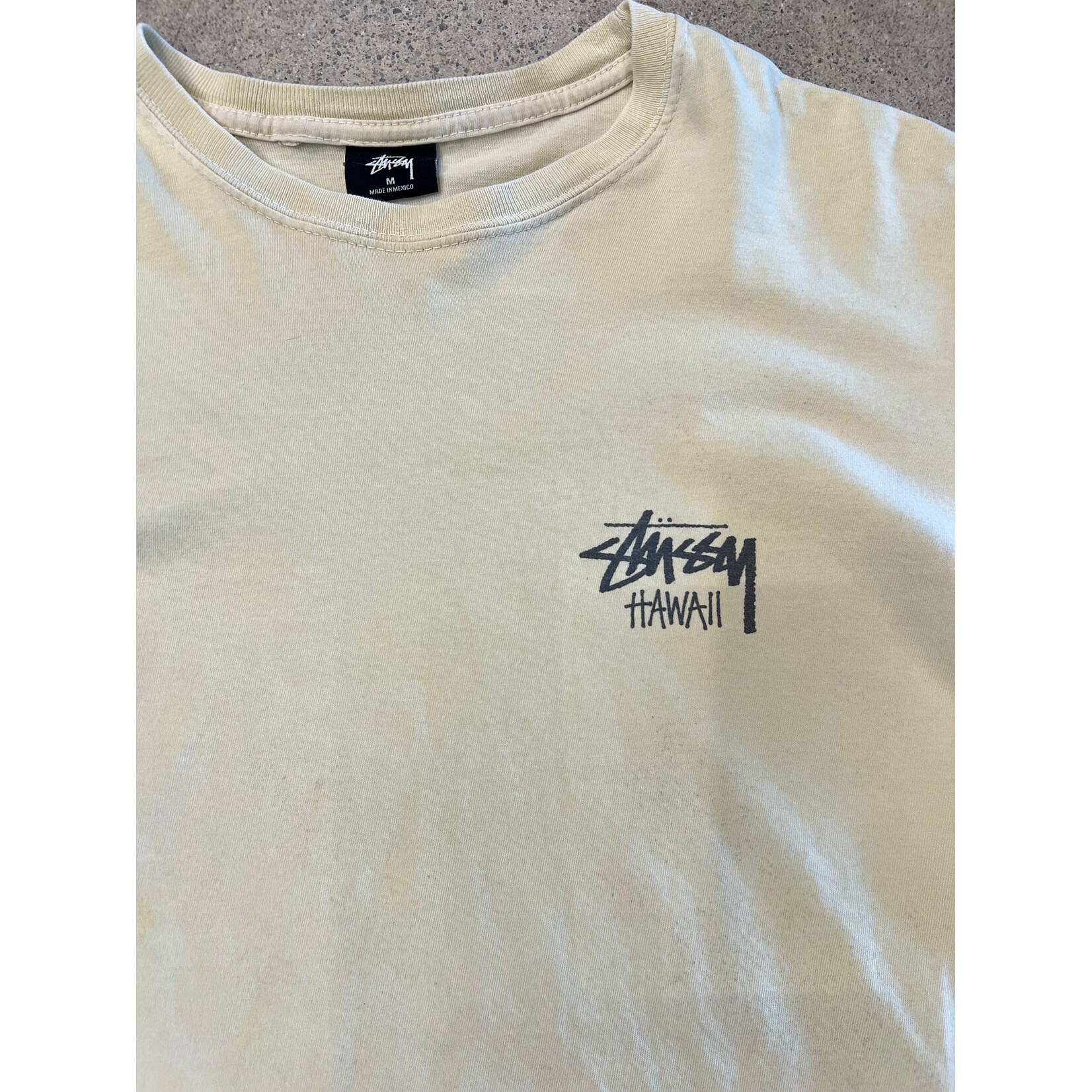Stussy Stussy Chapter L/S Hawaii Cream  Size Medium, PREOWNED