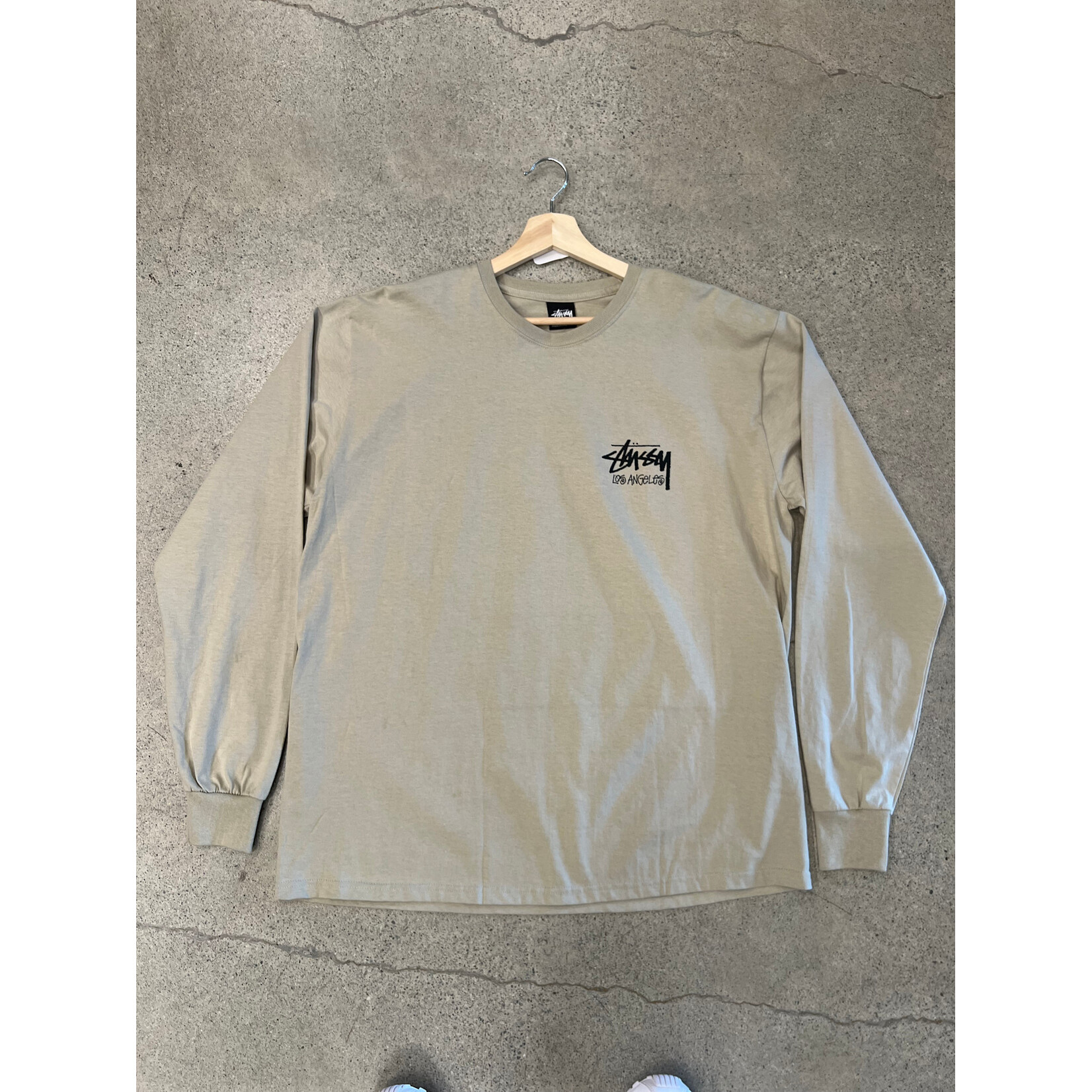 Stussy Stussy Chapter L/S Los Angeles Tan Size Medium, DS BRAND NEW
