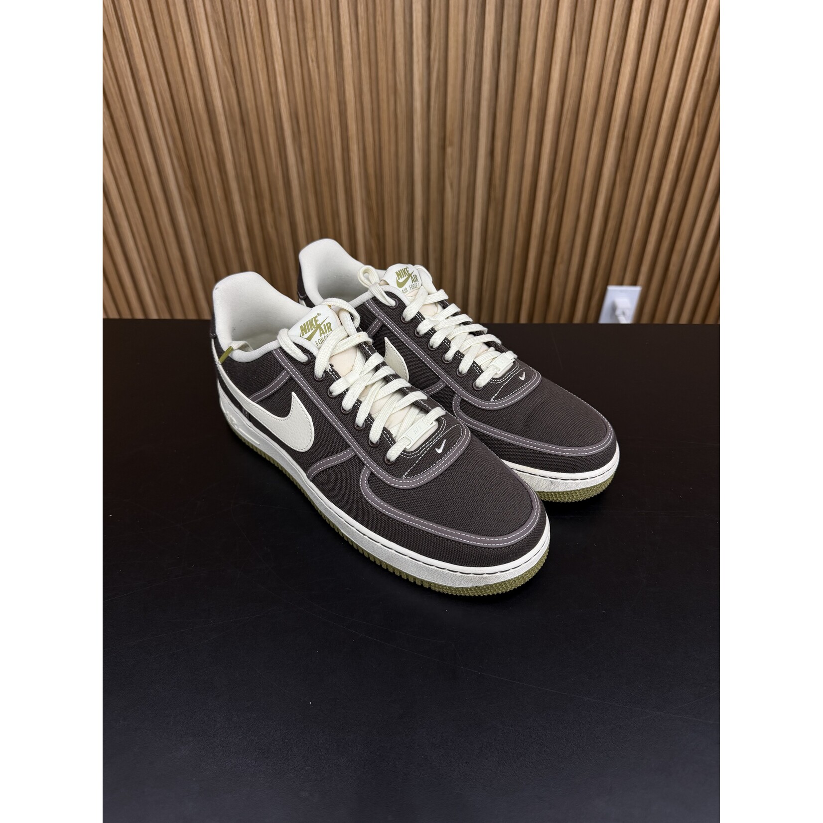 Nike Nike Air Force 1 Low '07 PRM Canvas Baroque Brown Size 13, PREOWNED NO BOX