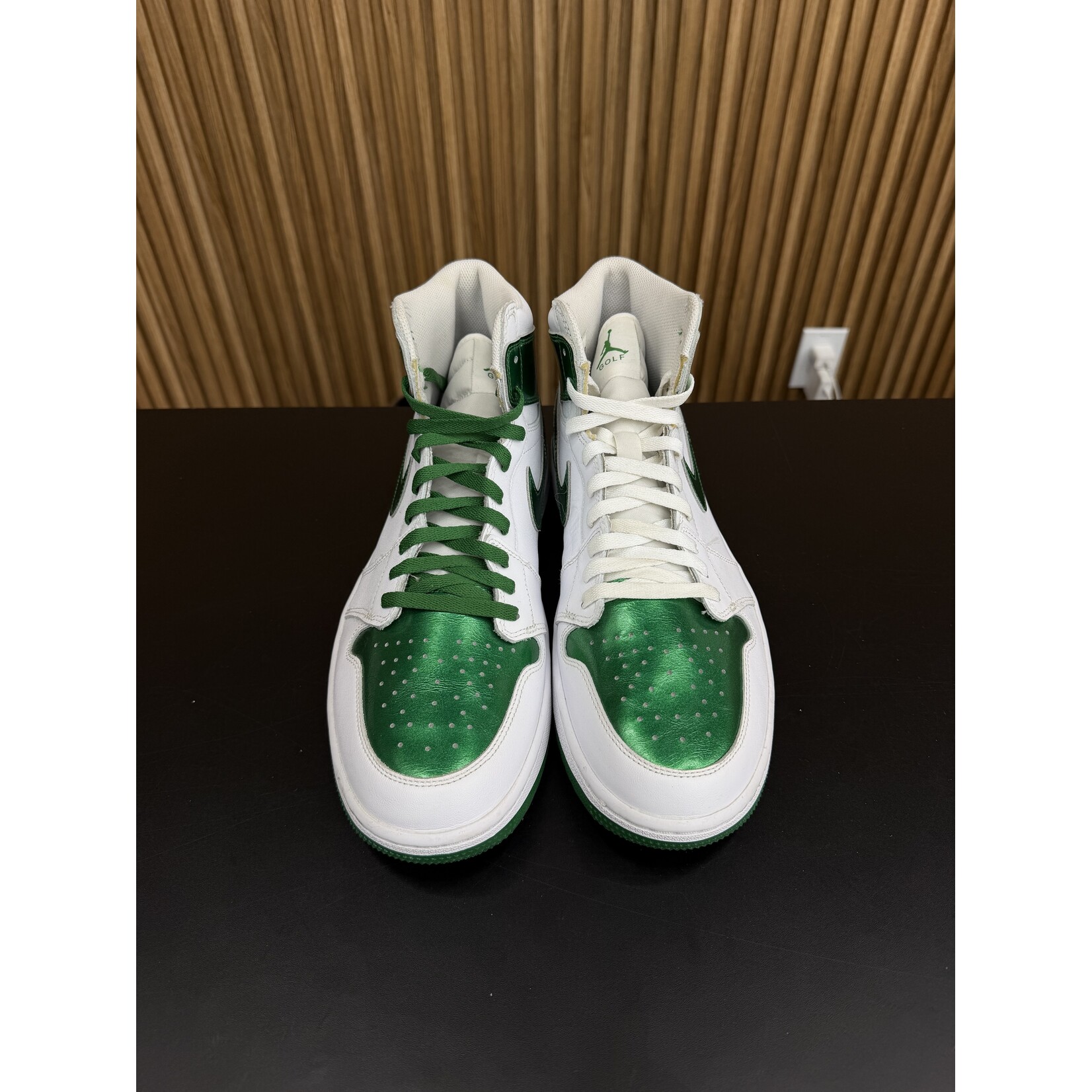 Jordan Jordan 1 Retro High Golf Metallic Green Size 13, PREOWNED NO BOX