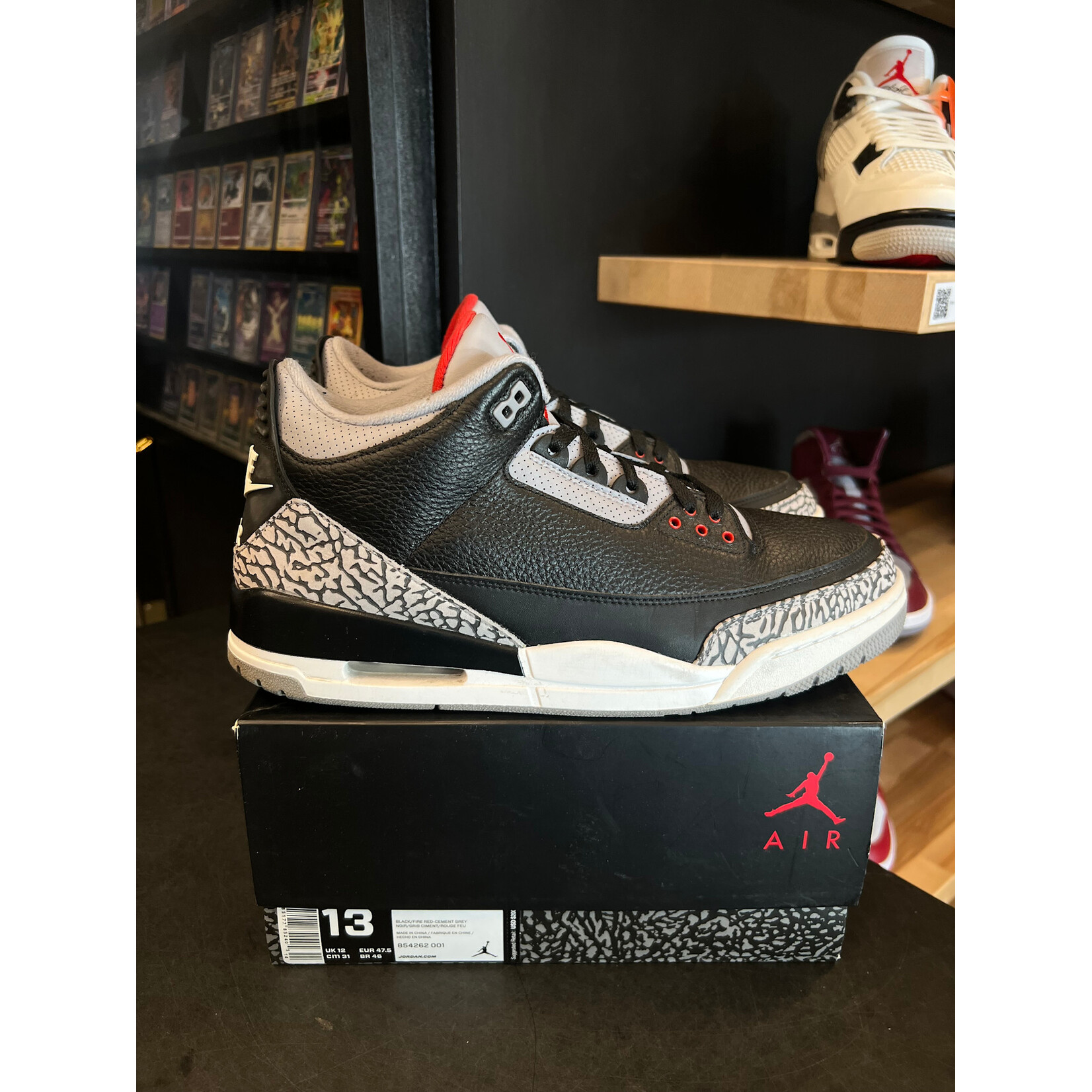 Jordan Jordan 3 Retro Black Cement (2018) Size 13, PREOWNED