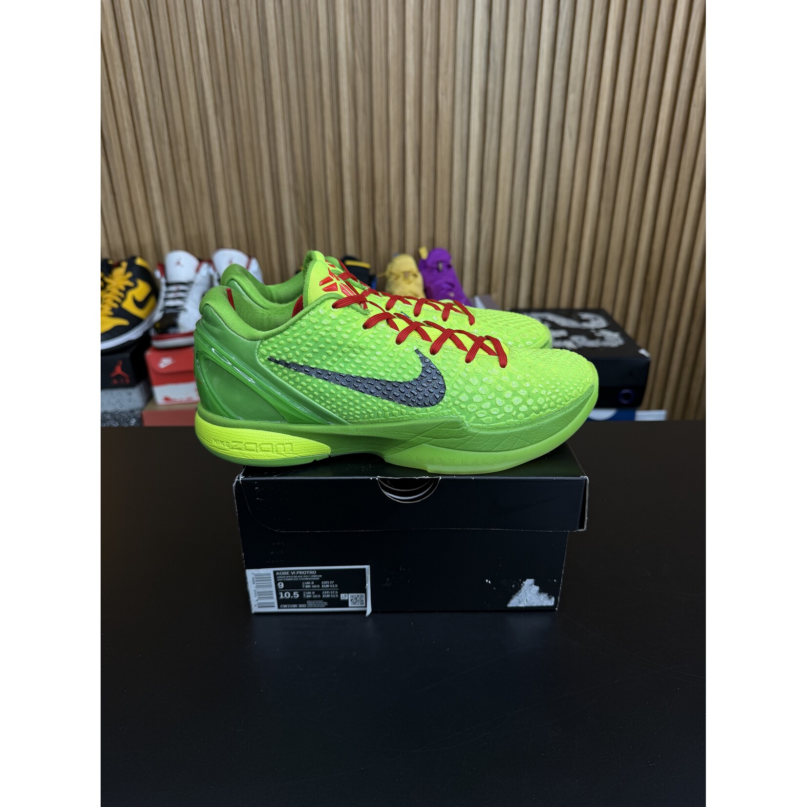 Nike Nike Kobe 6 Protro Grinch (2020) Size 9, PREOWNED