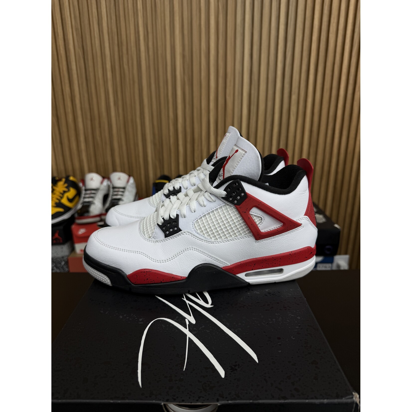 Jordan Jordan 4 Retro Red Cement Size 11, PREOWNED