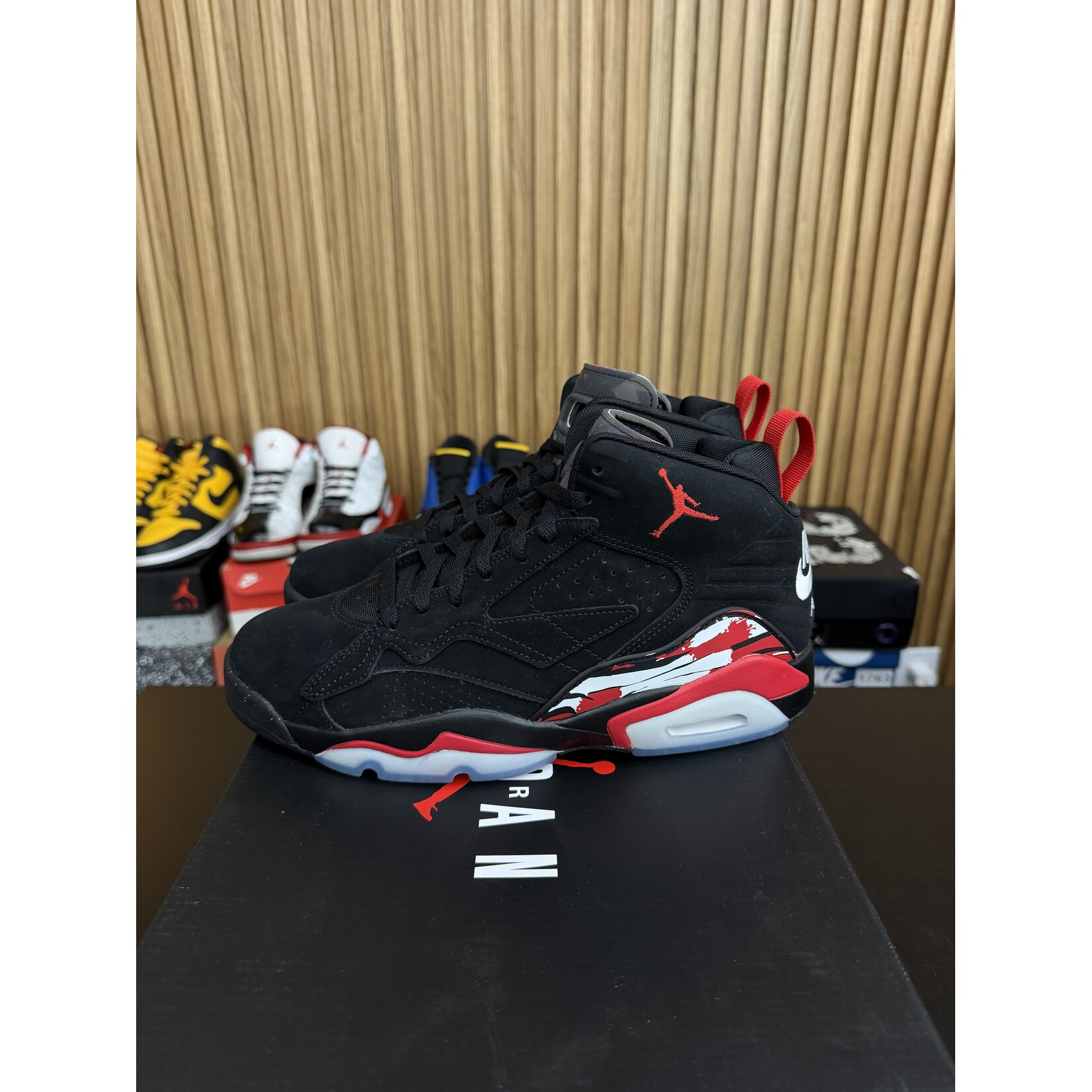Jordan Jordan MVP Black Varsity Red Size 9.5, PREOWNED