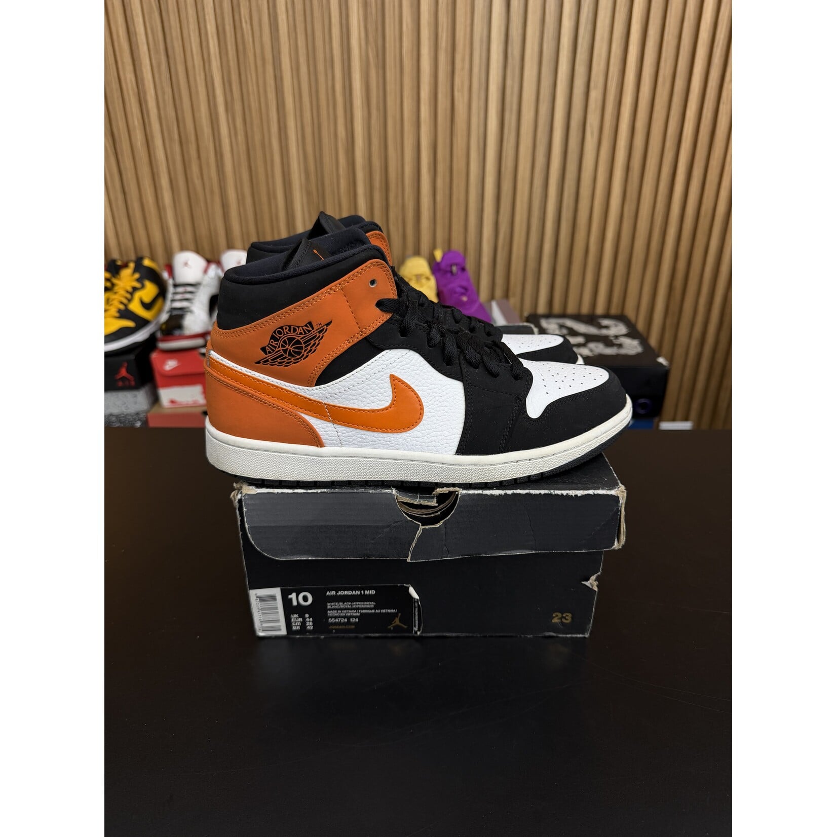 Jordan Jordan 1 Mid Shattered Backboard Size 10, PREOWNED
