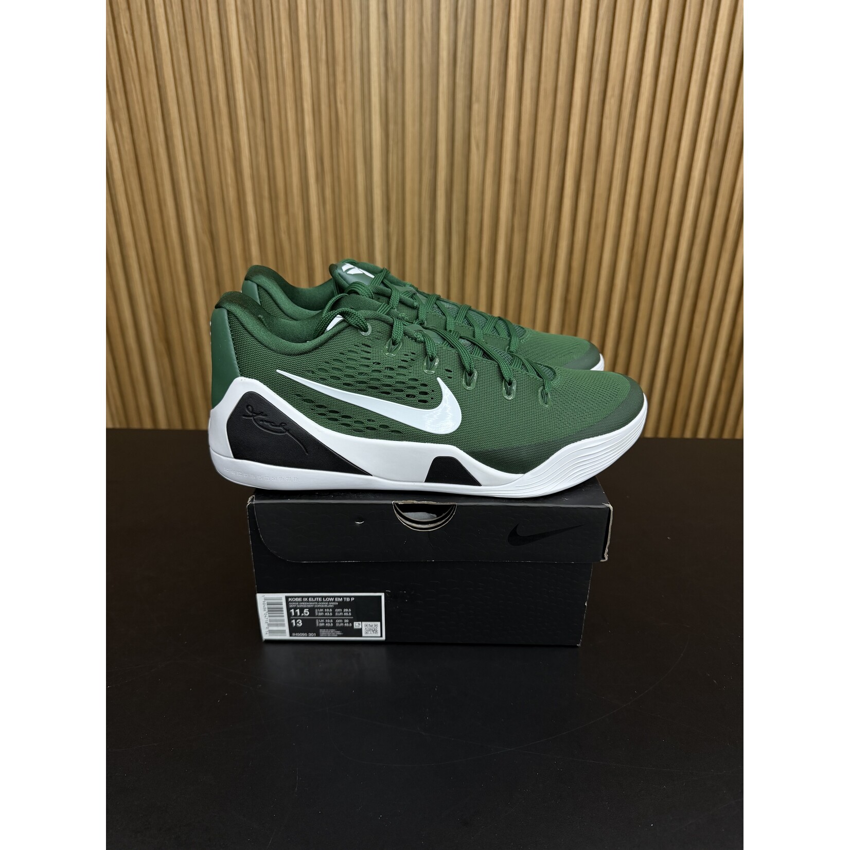 Nike Nike Kobe 9 Elite Low EM Protro TB Pro Green White Size 11.5, DS BRAND NEW