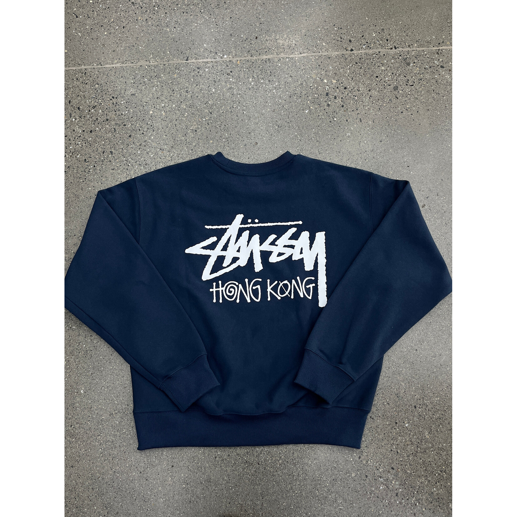 Stussy Stussy Chapter Crewneck Hong Kong Navy Size Large, DS BRAND NEW