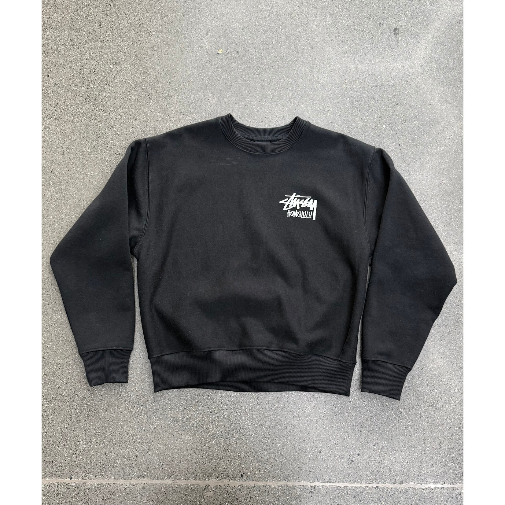 Stussy Stüssy Honolulu Chapter Limited Black Fleece Crewneck Size Small, PREOWNED
