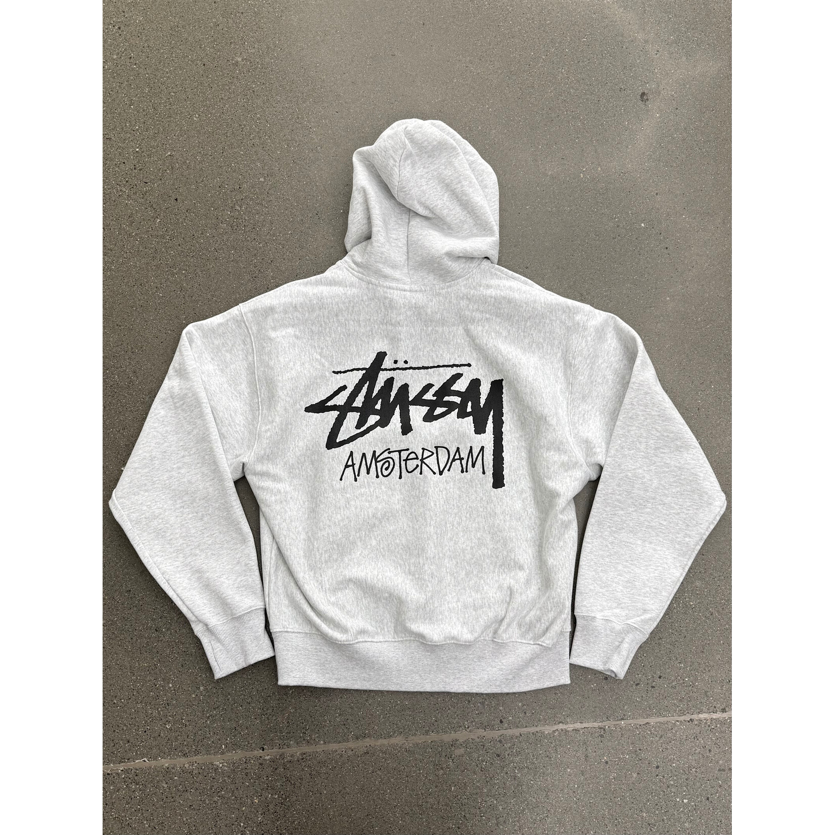 Stussy Stüssy Amsterdam Chapter Ash Heather Hoodie Size Large, DS BRAND NEW