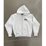 Stussy Stüssy Santa Ana Chapter Ash Heather Zip Hoodie Size Small, PREOWNED