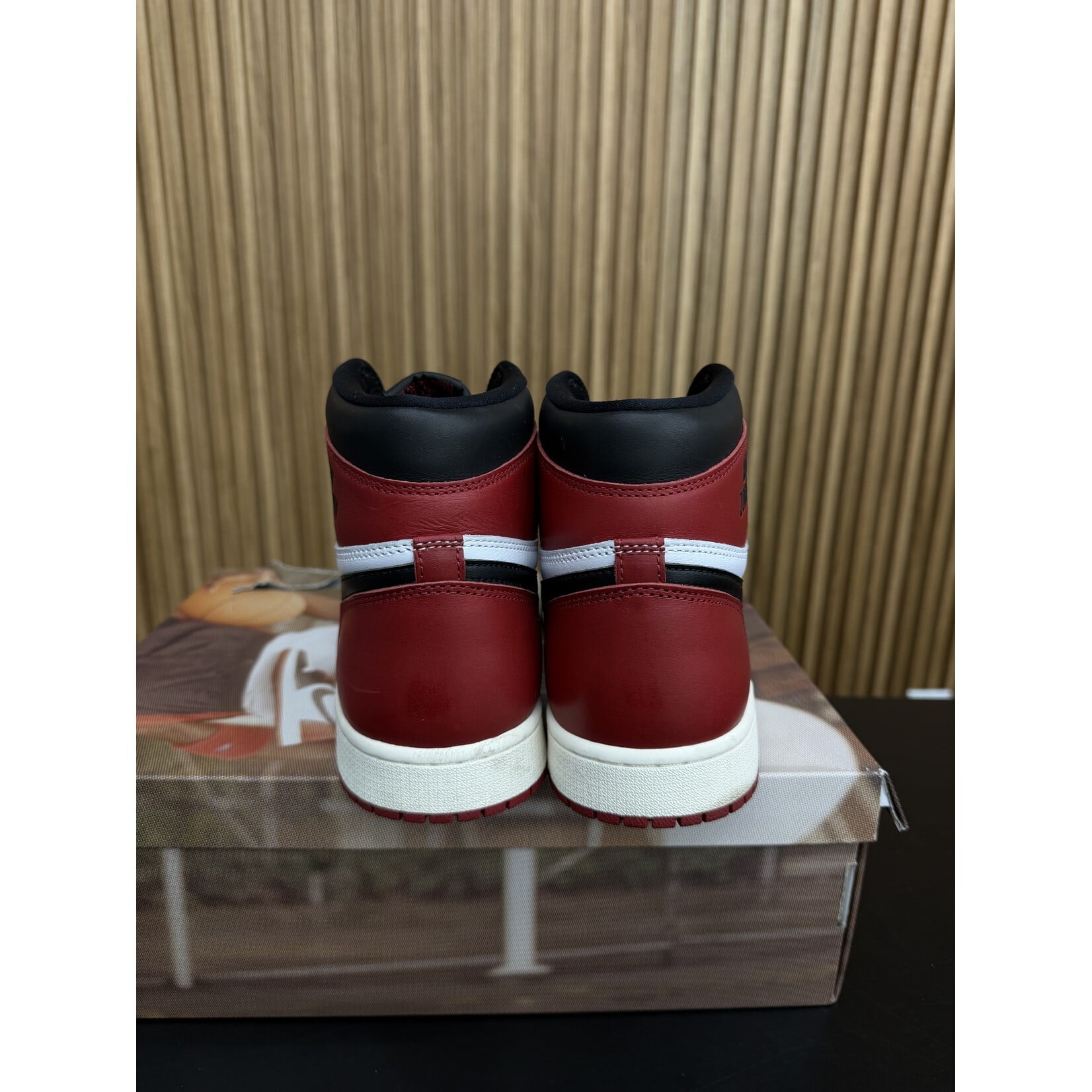 Jordan Jordan 1 Retro High OG Black Toe Reimagined Size 11.5, PREOWNED