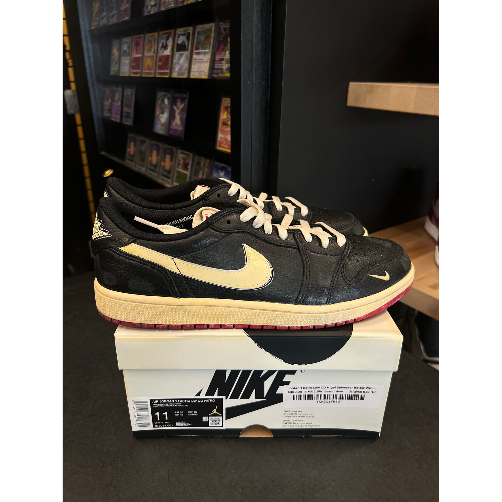 Jordan Jordan 1 Retro Low OG Nigel Sylvester Better With Time Size 11, PREOWNED