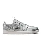 Jordan Jordan 1 Low Method of Make V3 Metallic Silver (Women's) Size 5.5W, PREOWNED NO BOX