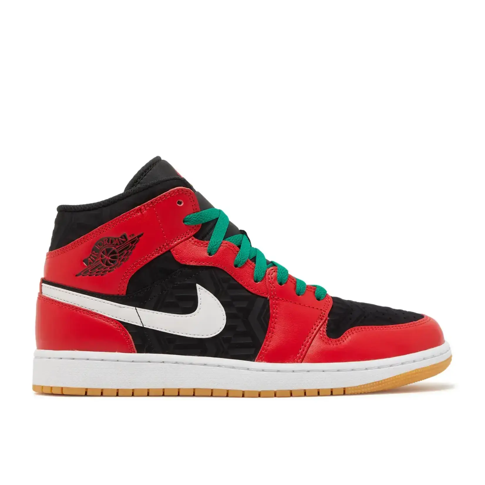 Jordan Jordan 1 Mid SE Christmas Size 11.5, DS BRAND NEW DAMAGED BOX