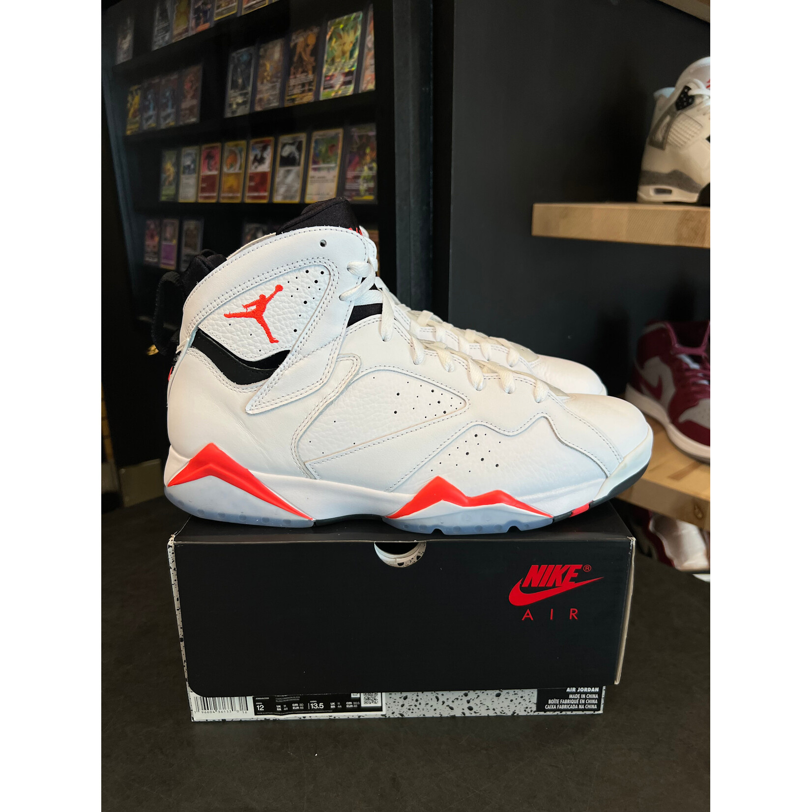 Jordan Jordan 7 Retro White Infrared Size 12, PREOWNED