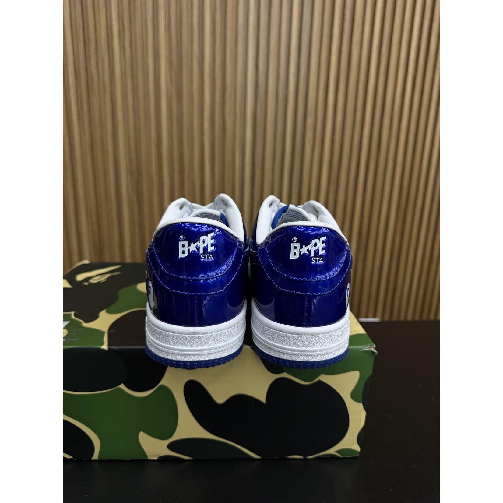 A A Bathing Ape Bape Sta #5 Blue Size 9, PREOWNED