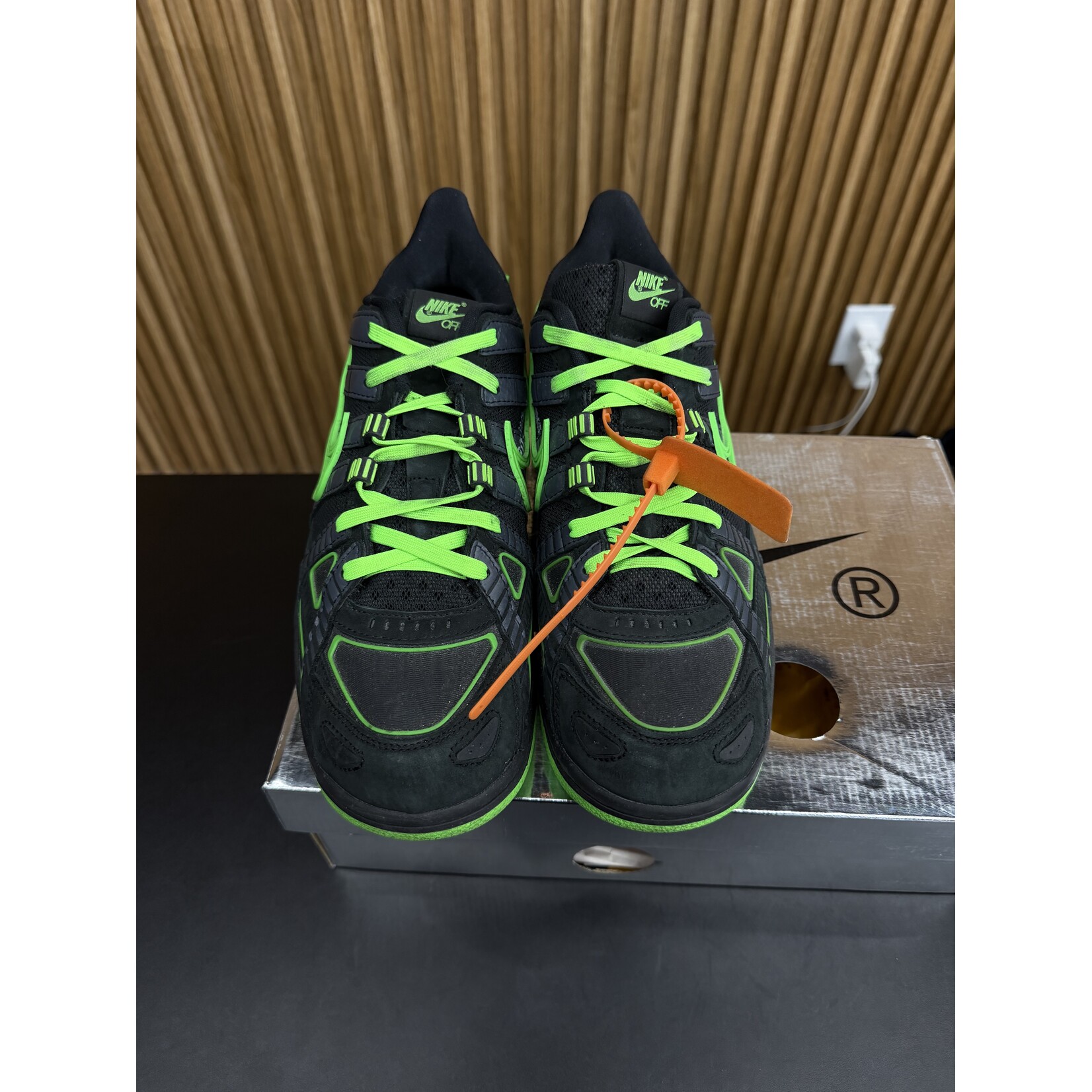 Nike Nike Air Rubber Dunk Off-White Green Strike Size 10.5, PREOWNED