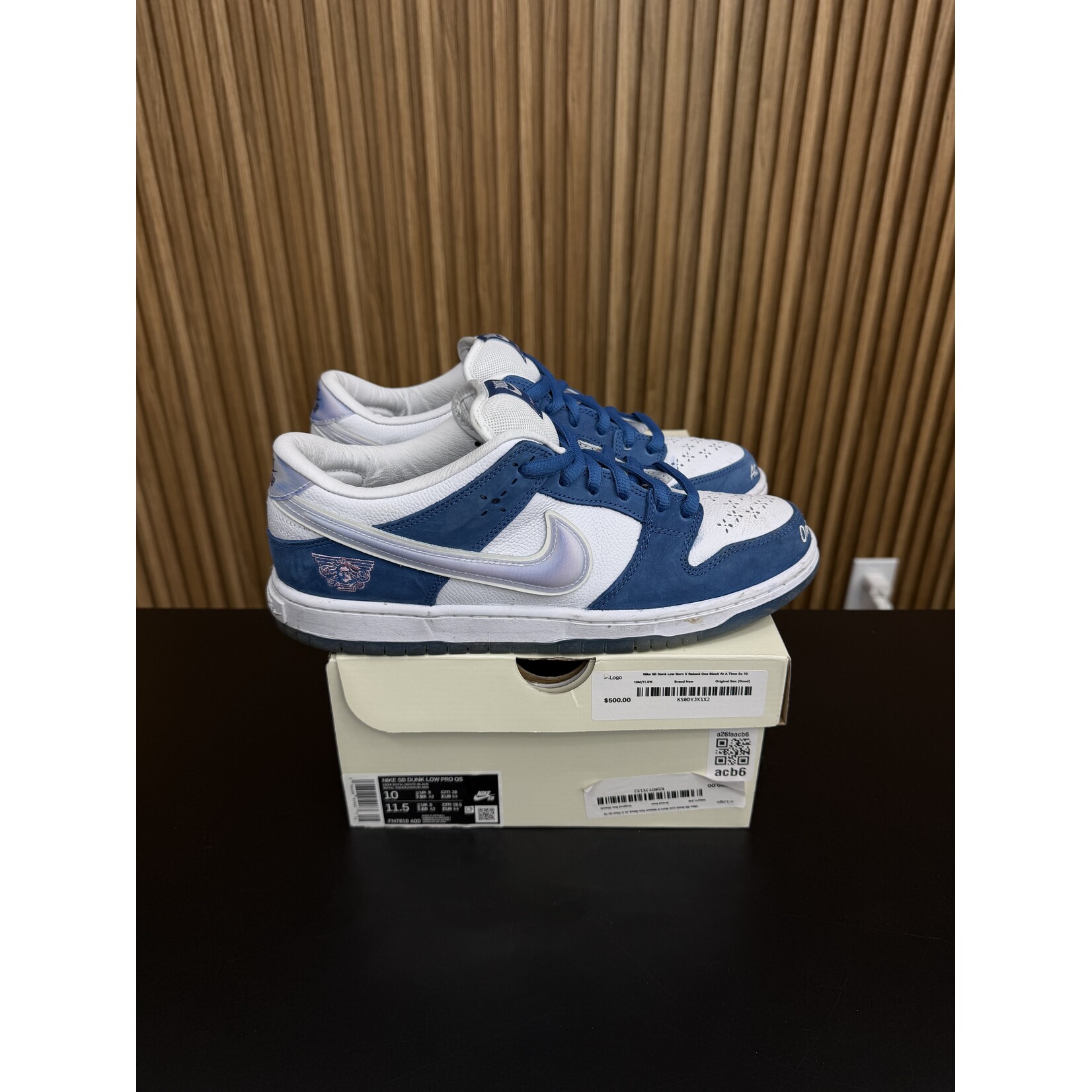 Nike Nike SB Dunk Low Born X Raised One Block At A Time Size 10, PREOWNED