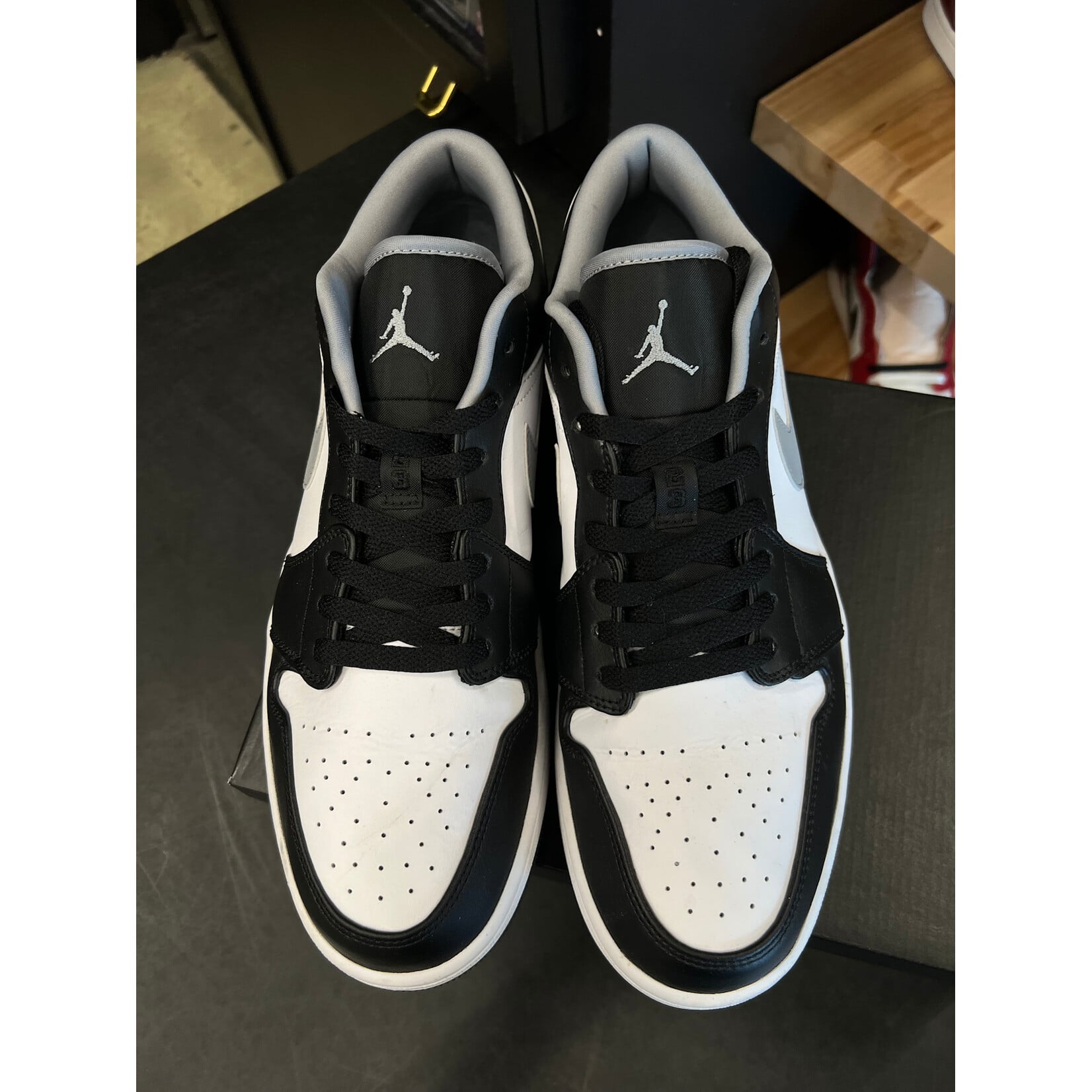 Jordan Jordan 1 Low Black White Grey Size 13, PREOWNED