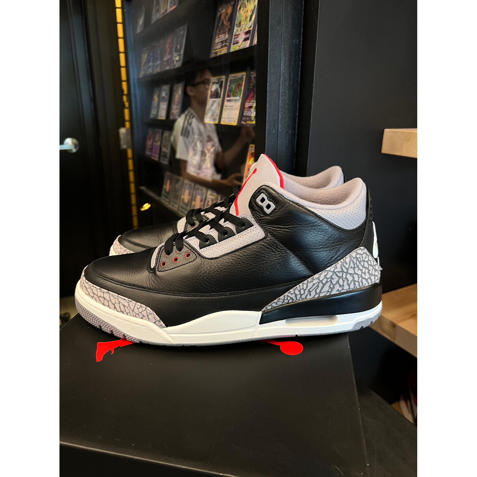 New Jordan 3 Retro OG Black Cement (2024) Size 13, PREOWNED