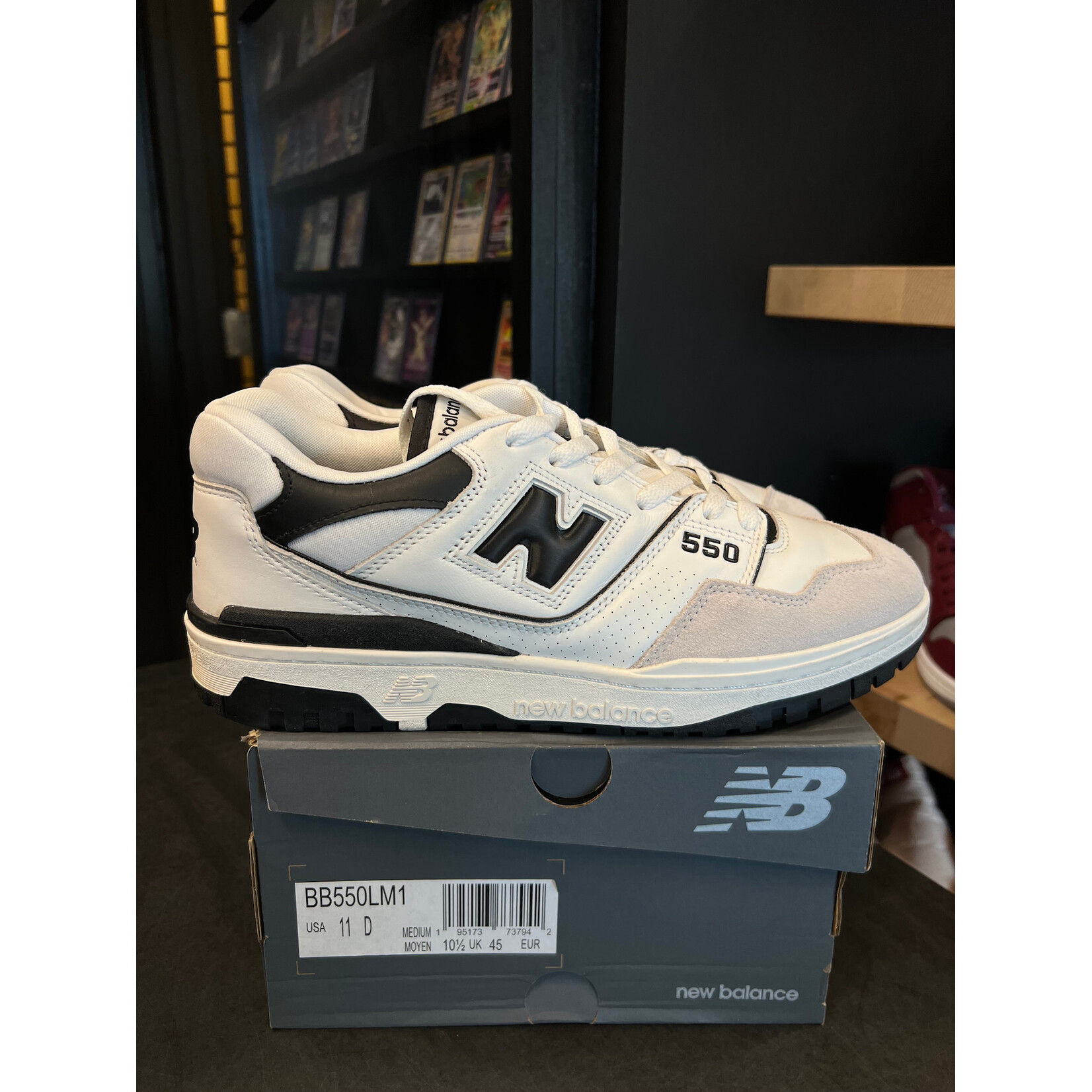New New Balance 550 Sea Salt Black Size 11, PREOWNED