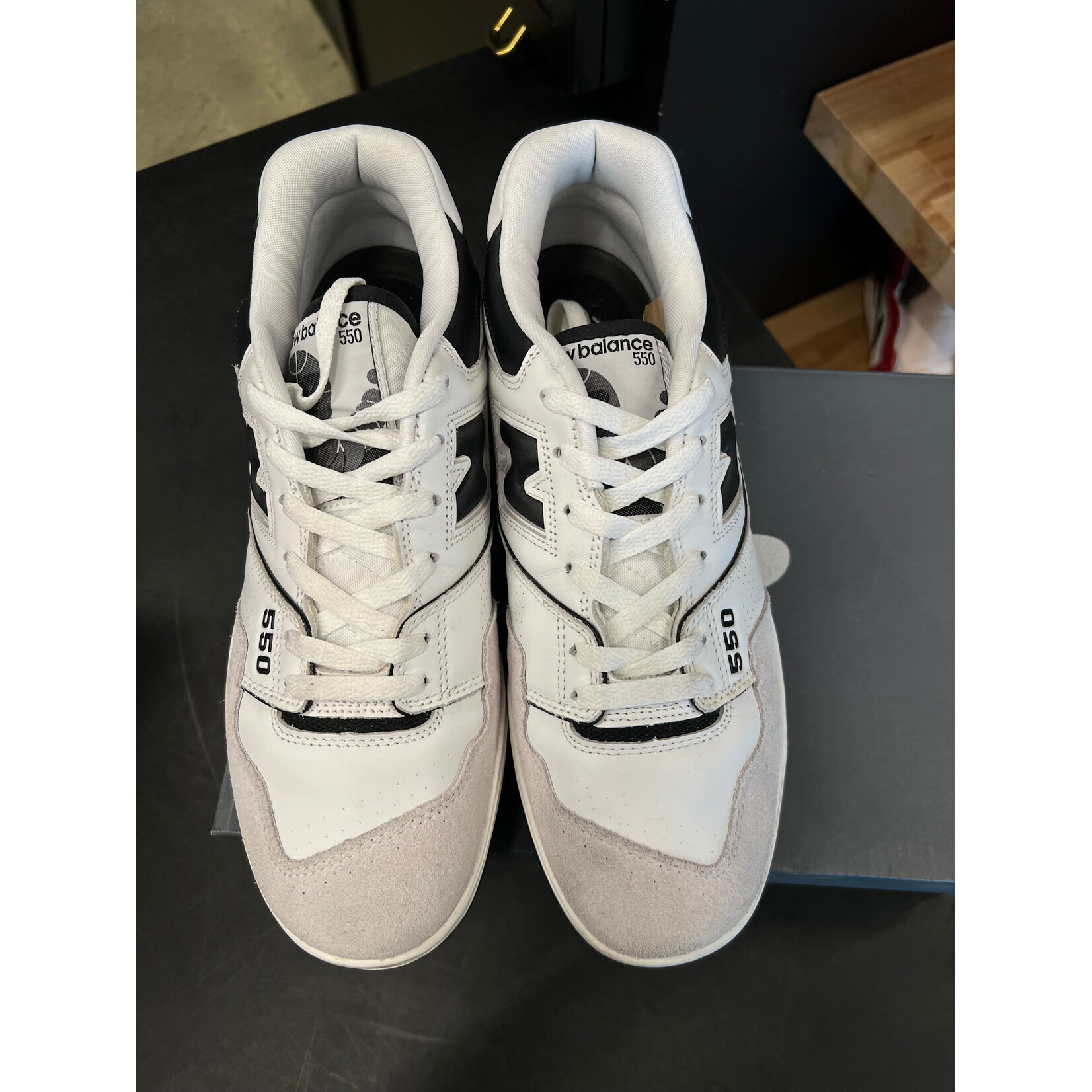 New New Balance 550 Sea Salt Black Size 11, PREOWNED
