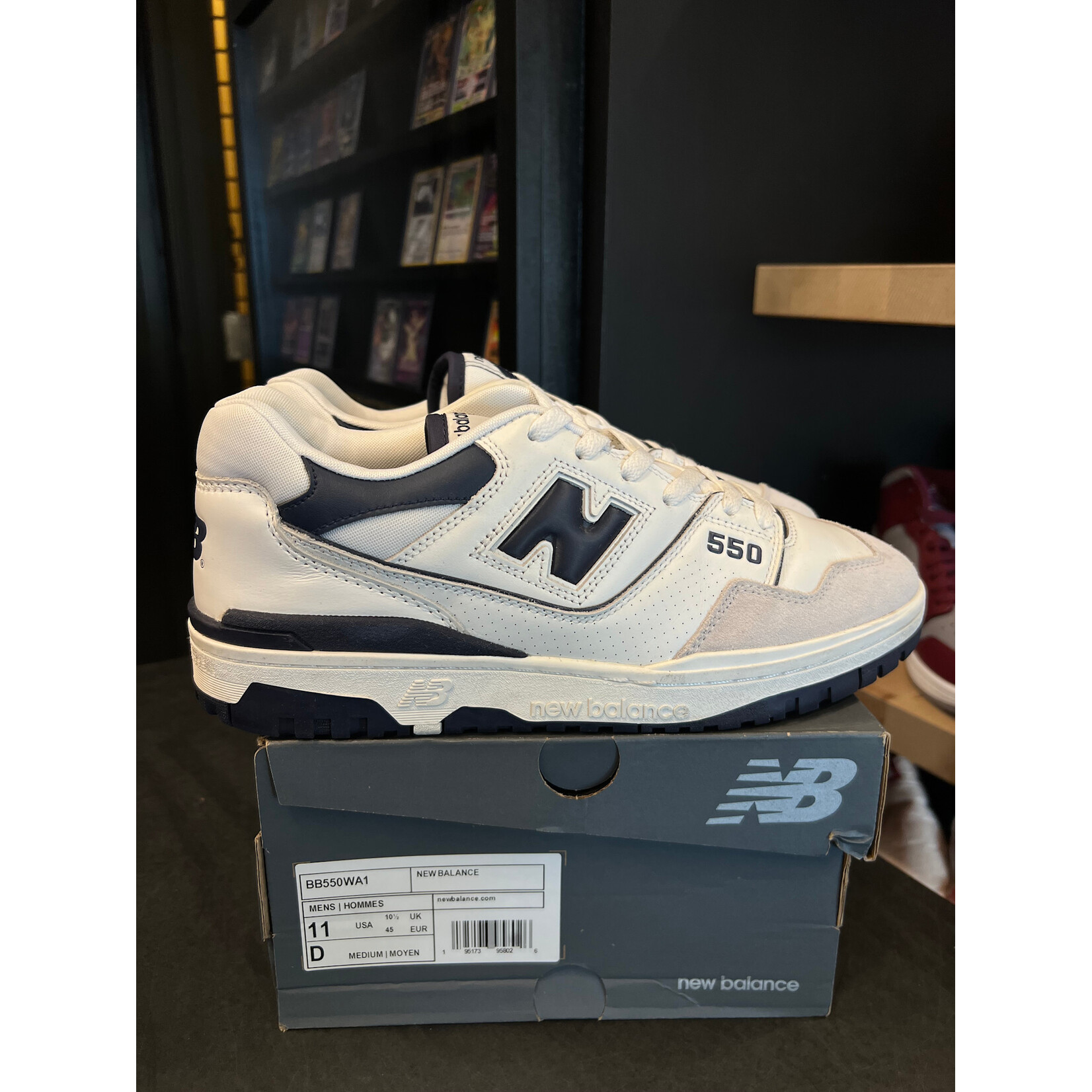 Jordan New Balance 550 Navy Blue Size 11, PREOWNED