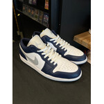 New Jordan 1 Low Wolf Grey Midnight Navy Size 13, PREOWNED NO BOX