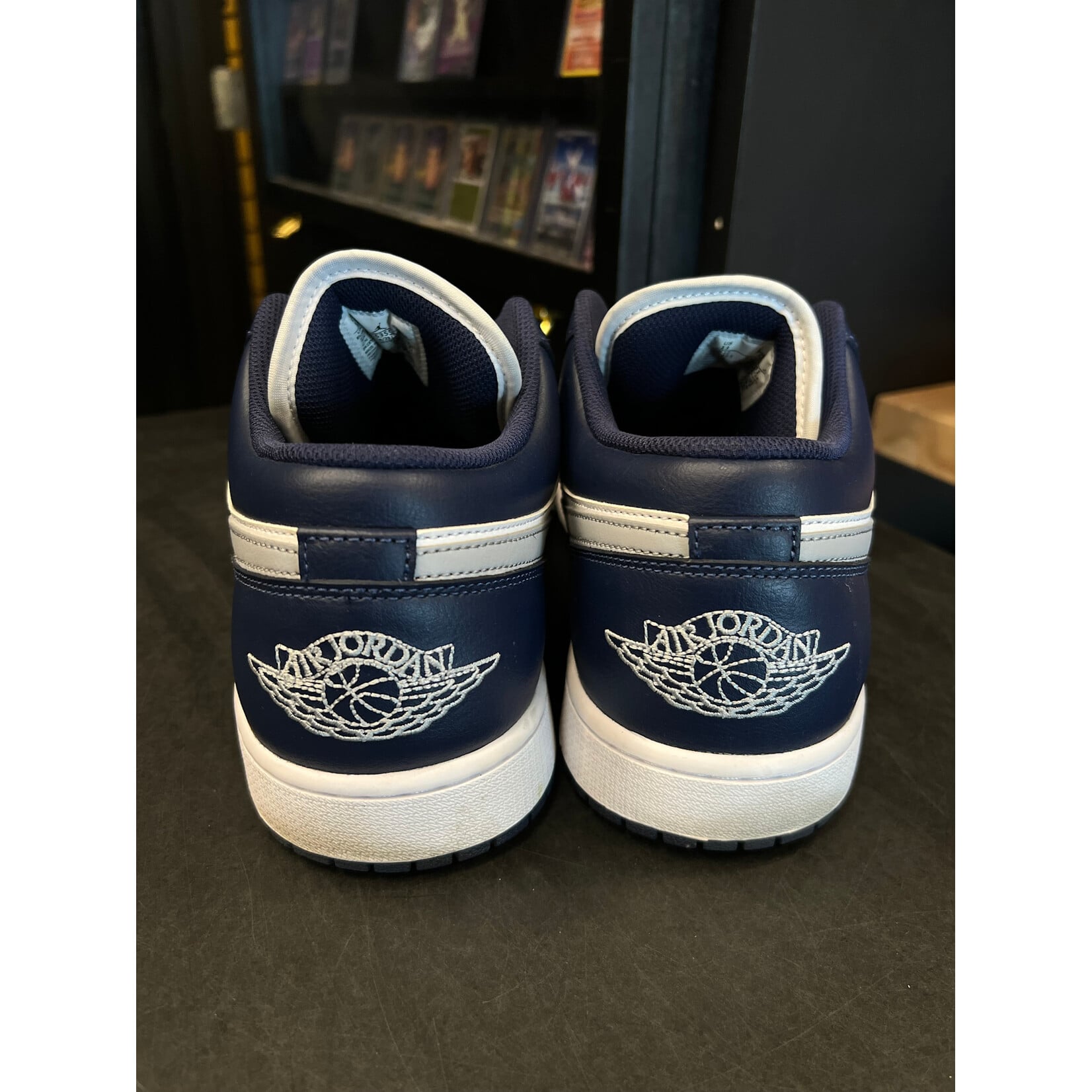 New Jordan 1 Low Wolf Grey Midnight Navy Size 13, PREOWNED NO BOX