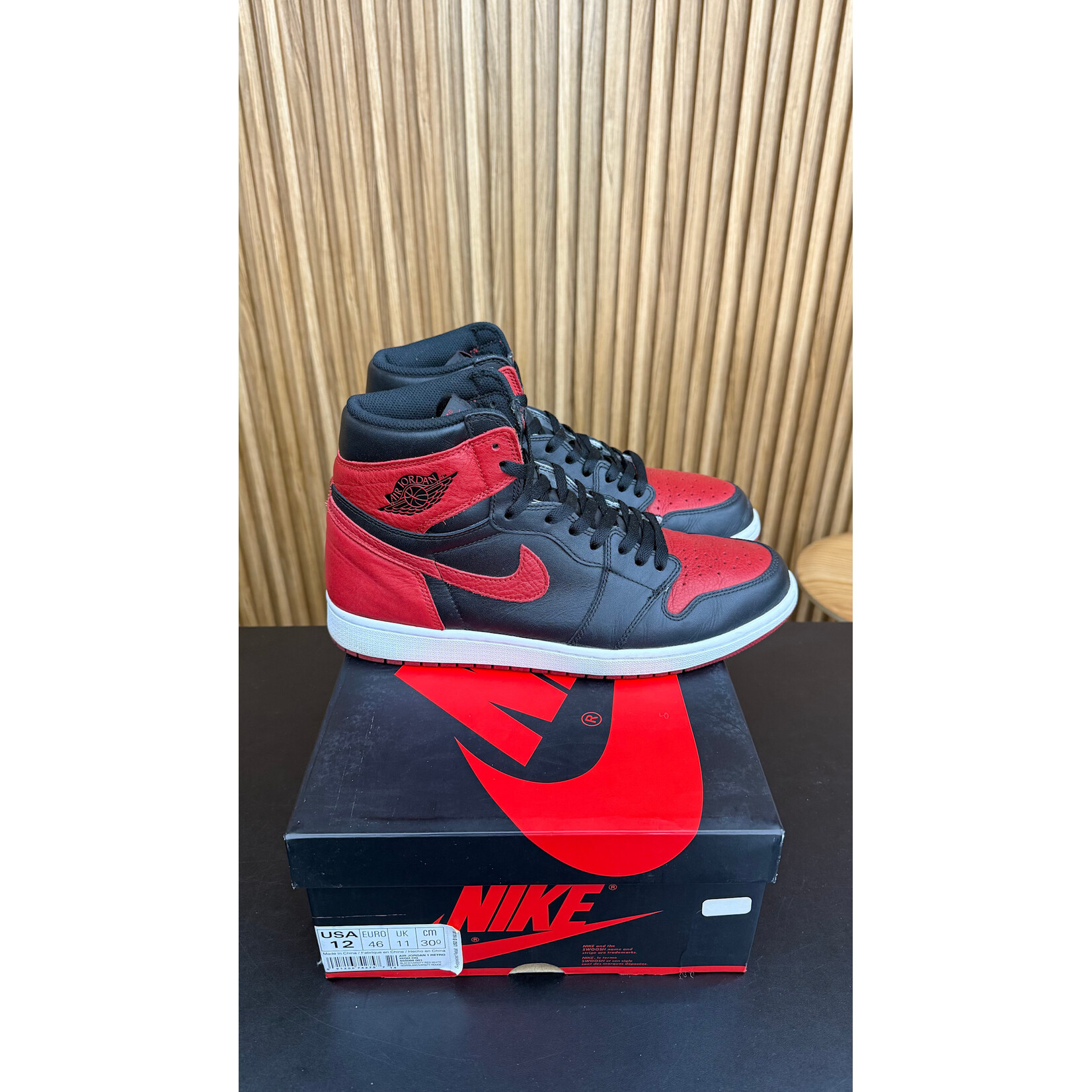 Jordan Jordan 1 Retro High Bred Banned (2016) Size 12, PREOWNED