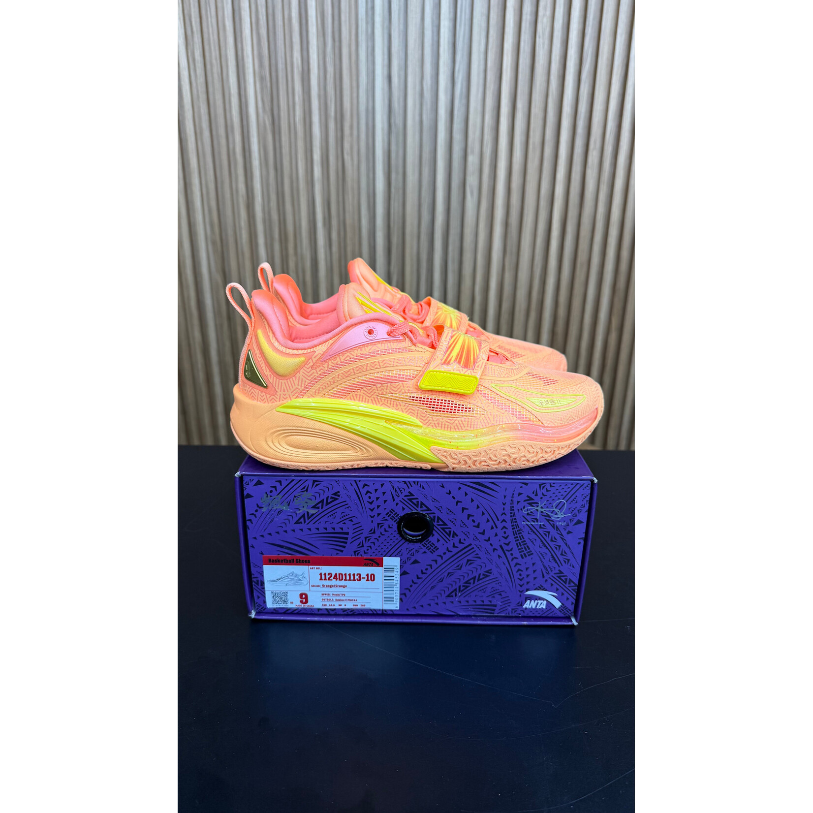 Anta Anta Kai 1 'Sun' Asia Release Size 9, PREOWNED