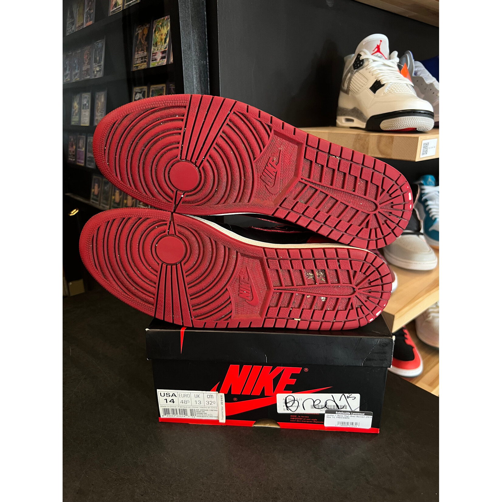 Jordan Jordan 1 Retro High Bred Banned (2016) Size 14, PREOWNED