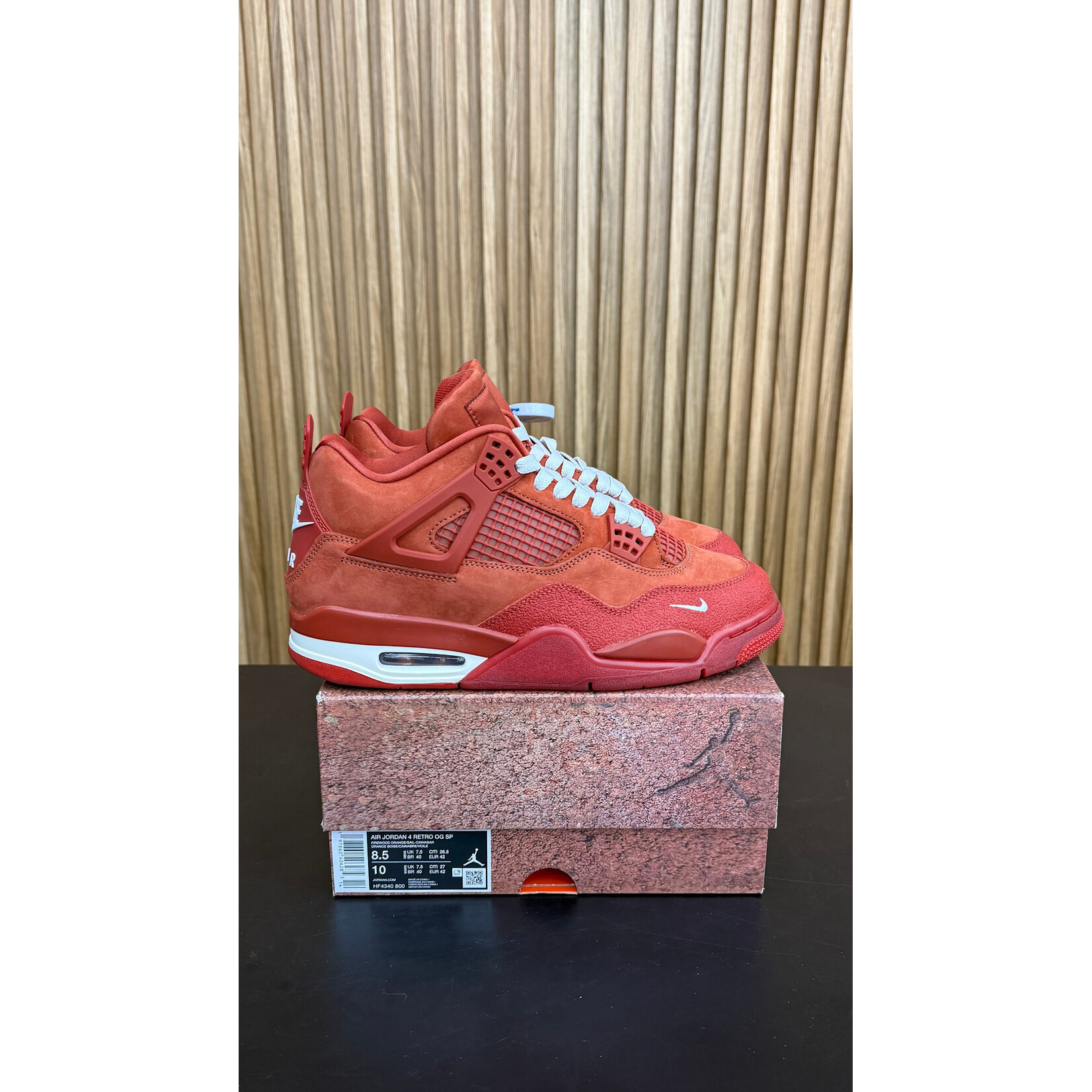 Air Air Jordan 4 Retro OG SP Nigel Sylvester Brick by Brick Size 8.5, PREOWNED