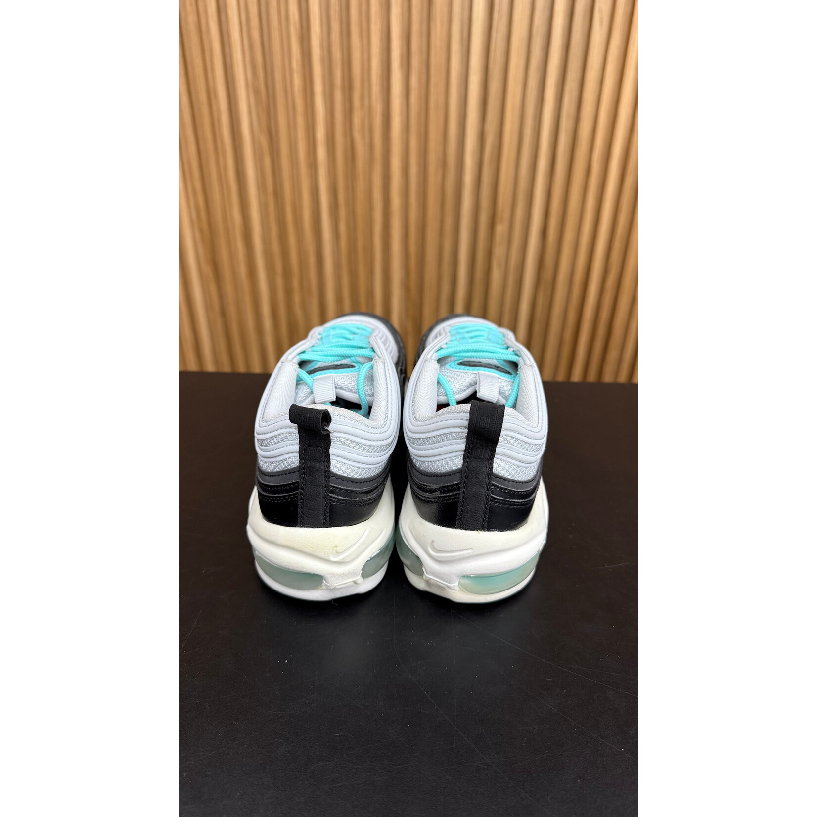 Nike Nike Air Max 97 Platinum Black Aurora Green (Women's) Size 8W, PREOWNED NO BOX